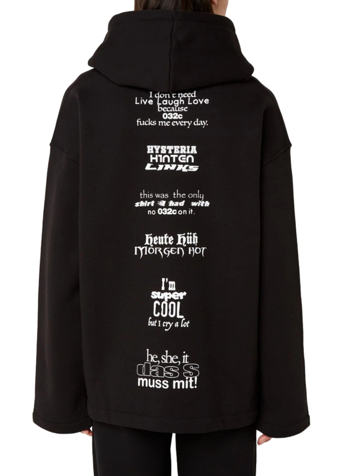 032C Content Hoodie – Black