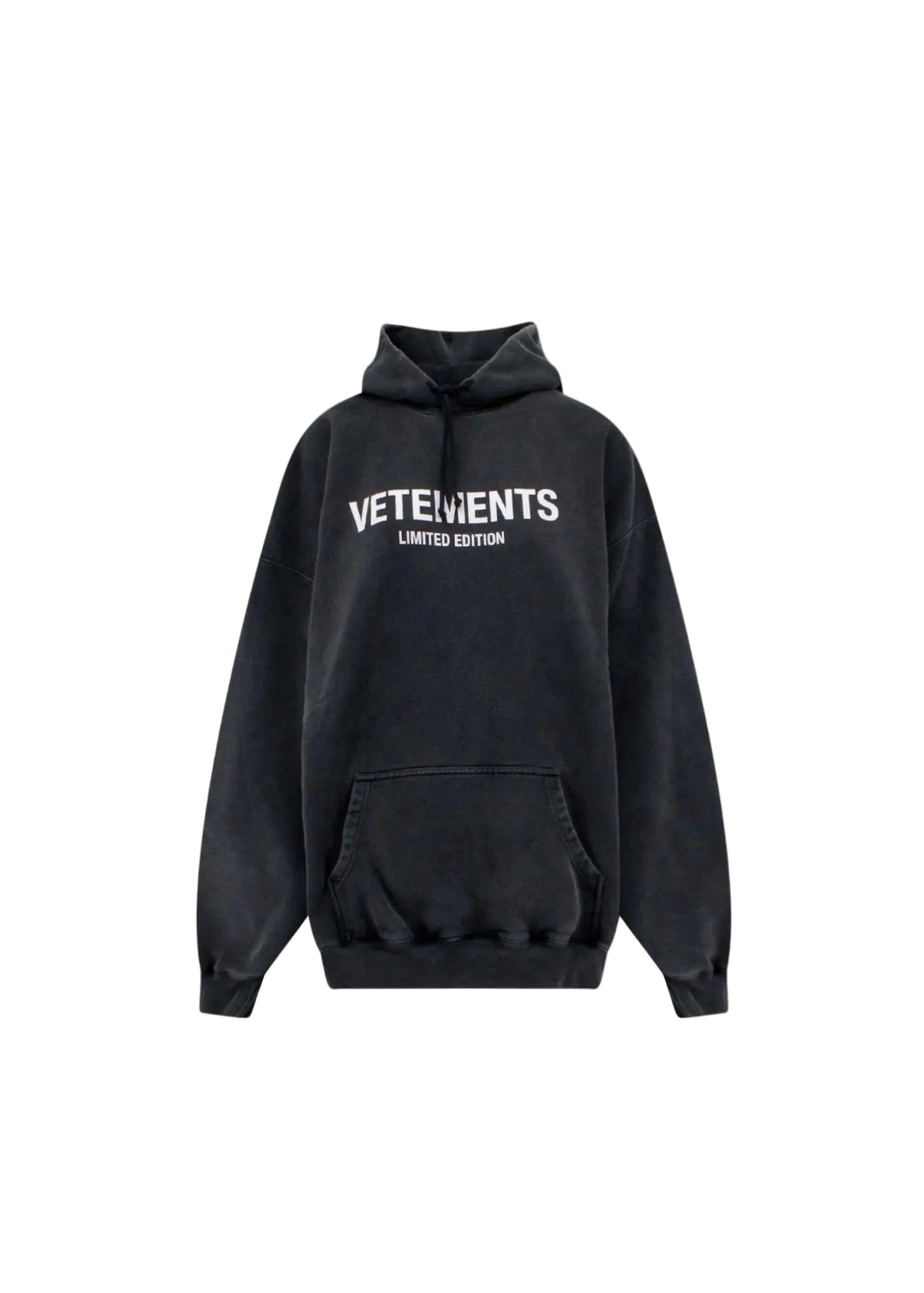 Vetements Frontal Logo Hoodie – Black