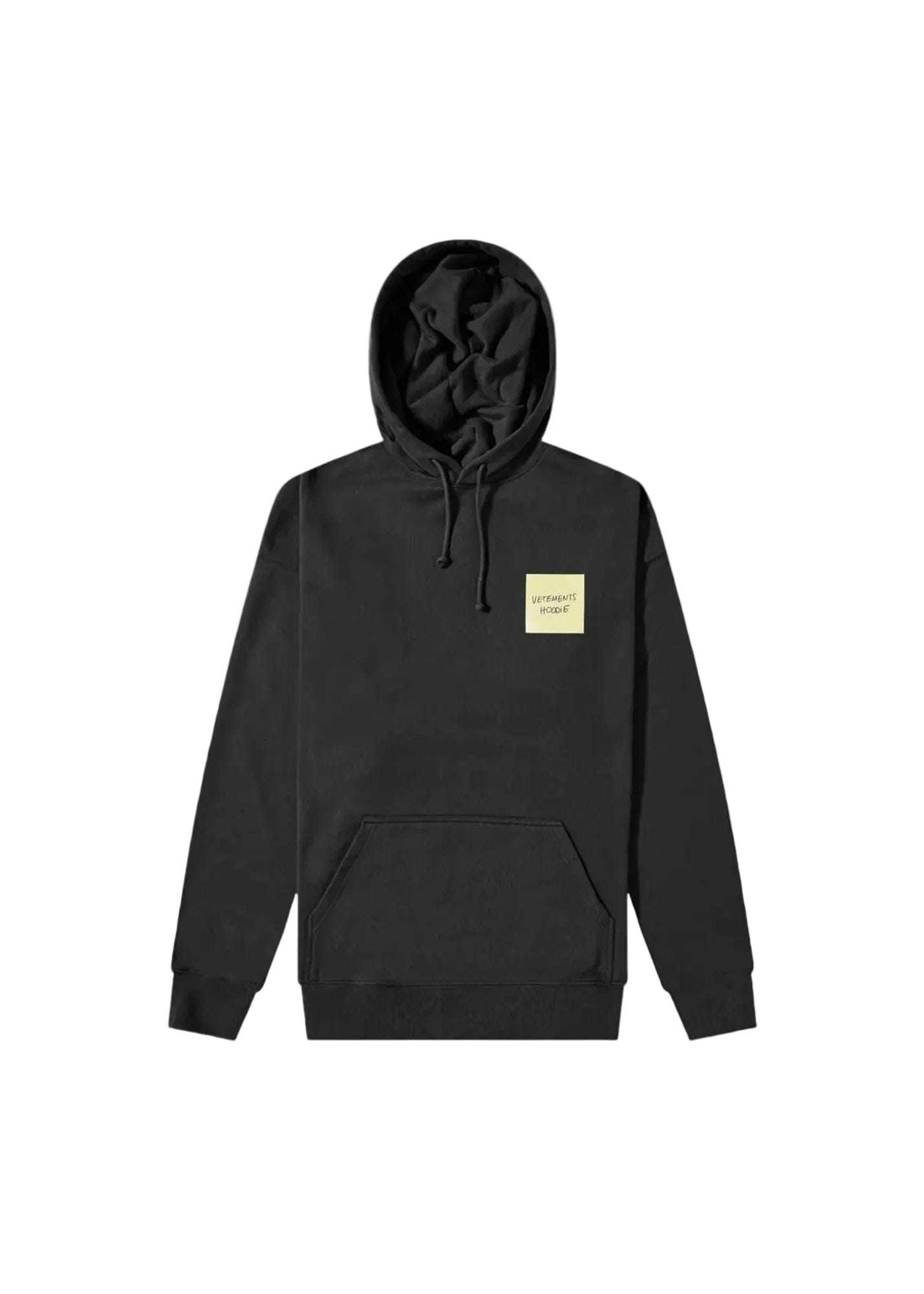 Vetements Sticker Logo Hoodie – Black