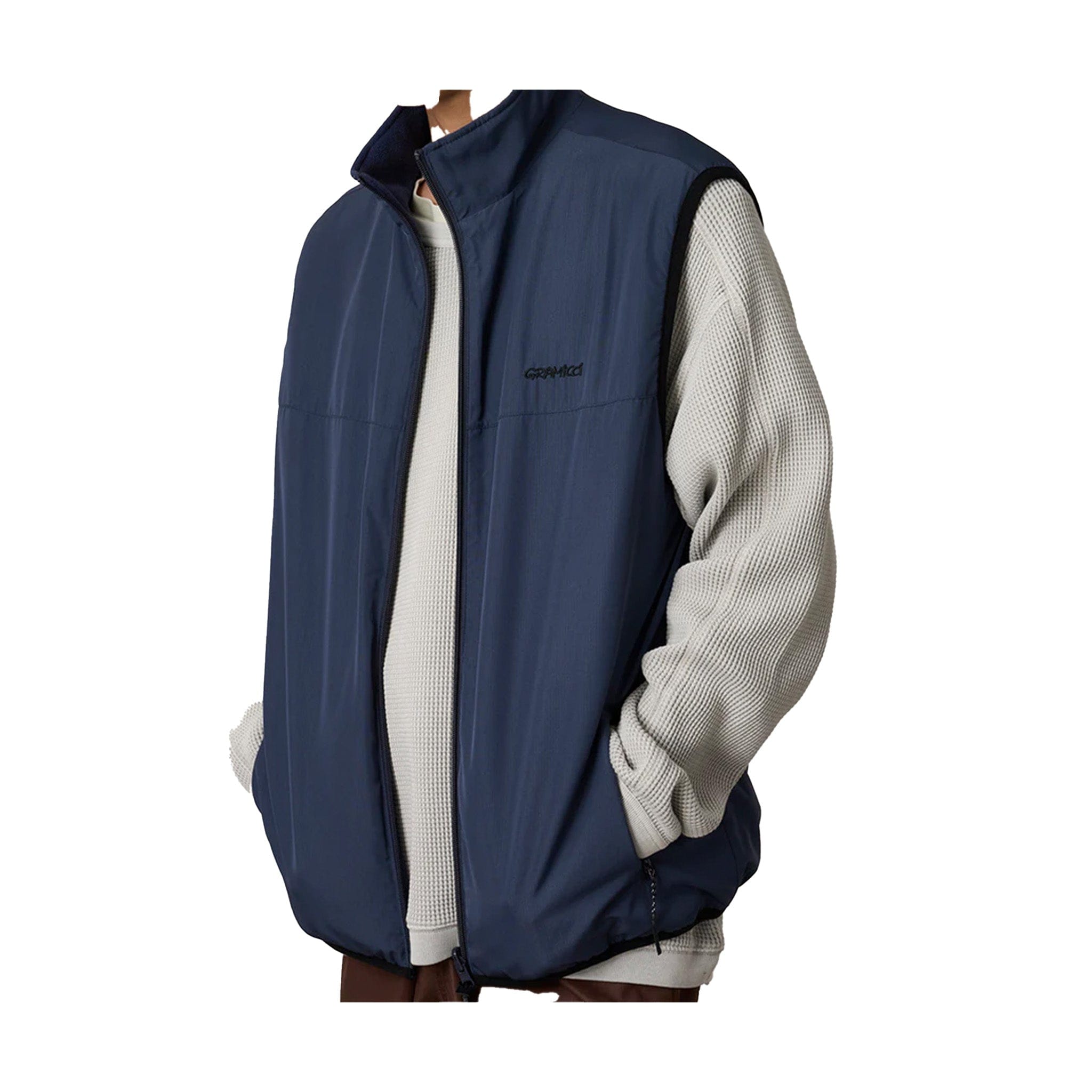 Gramicci Thermal Fleece Reversible Vest – Navy
