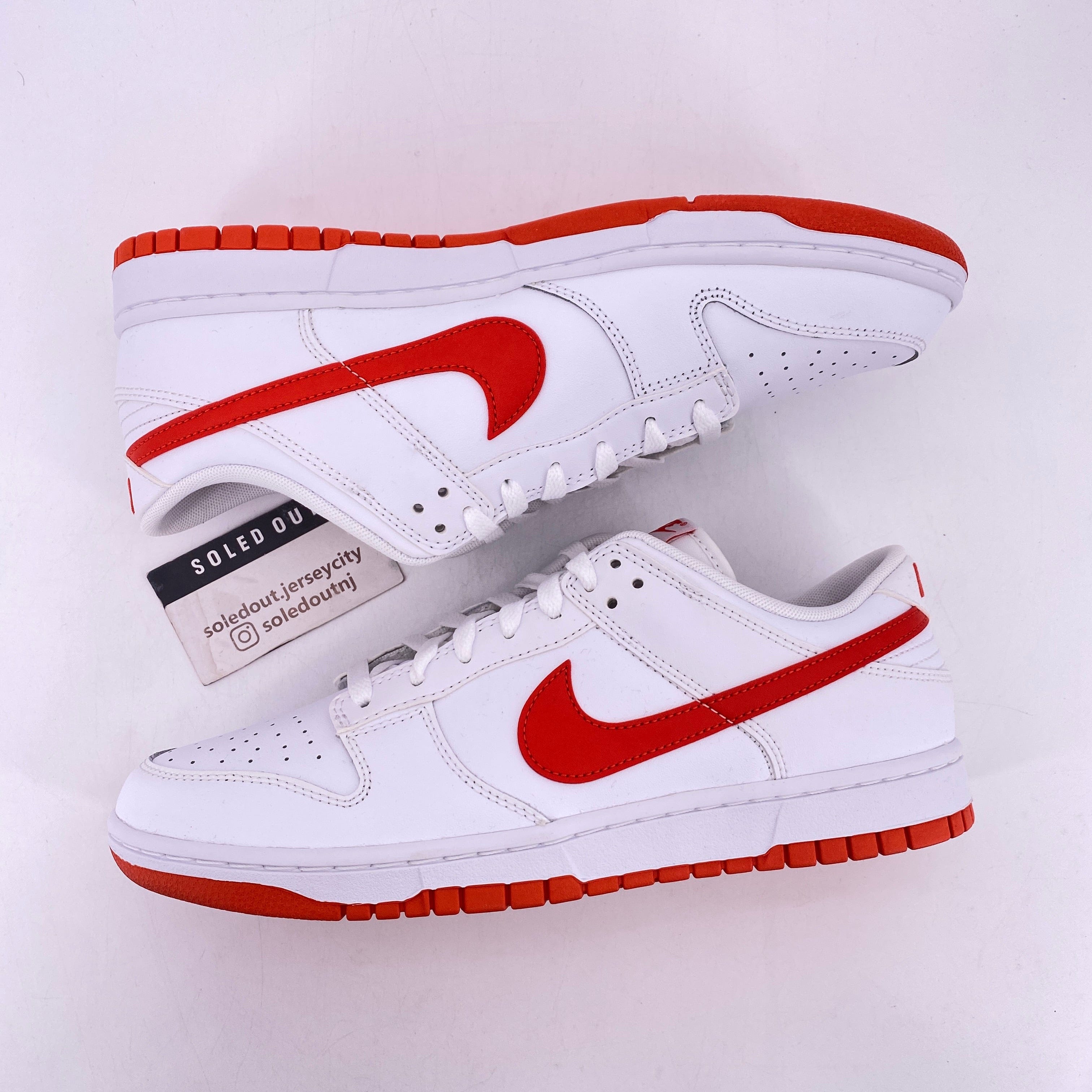Nike Dunk Low "White Picante Red" 2023 New Size 10.5