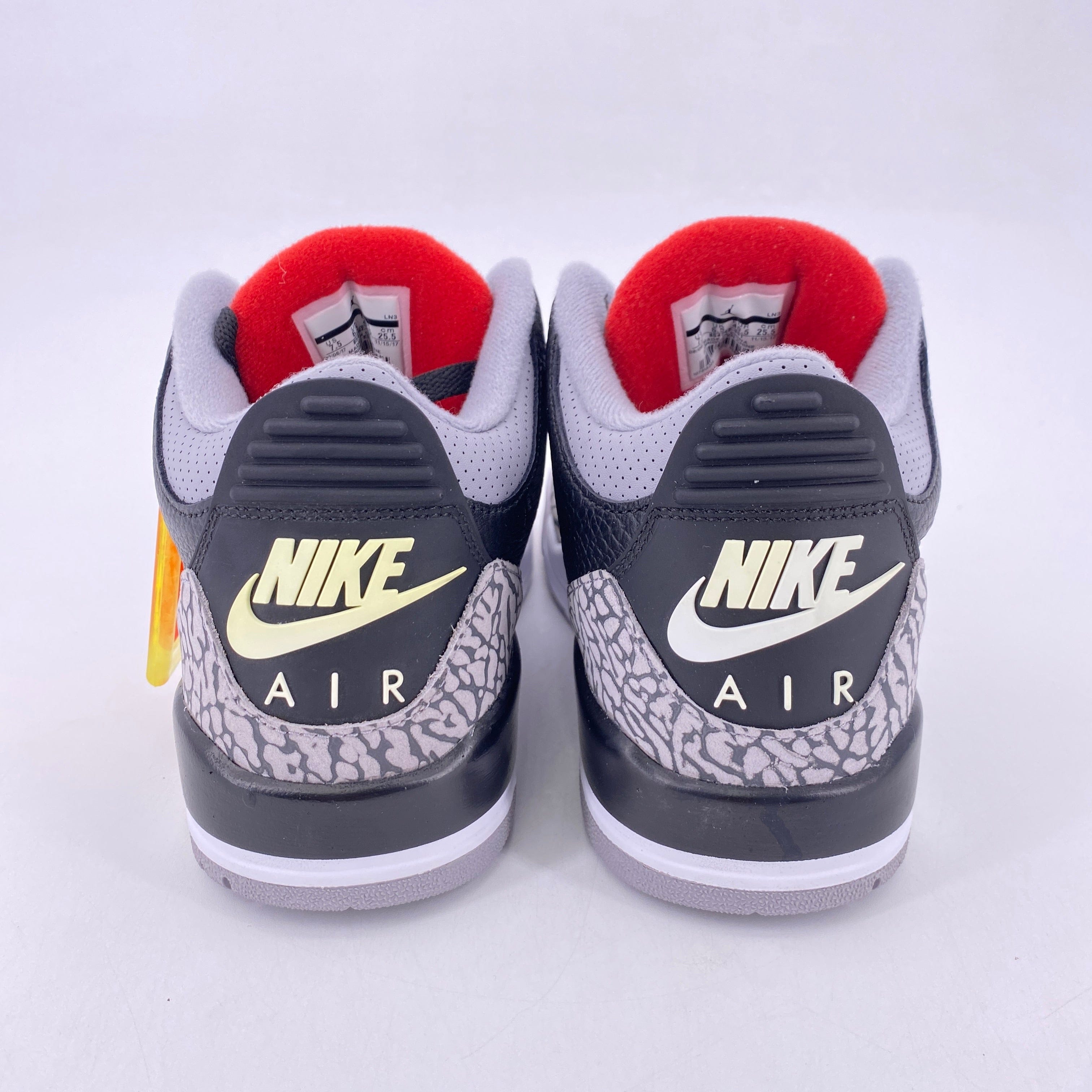 Air Jordan 3 Retro "Black Cement" 2018 New Size 7.5