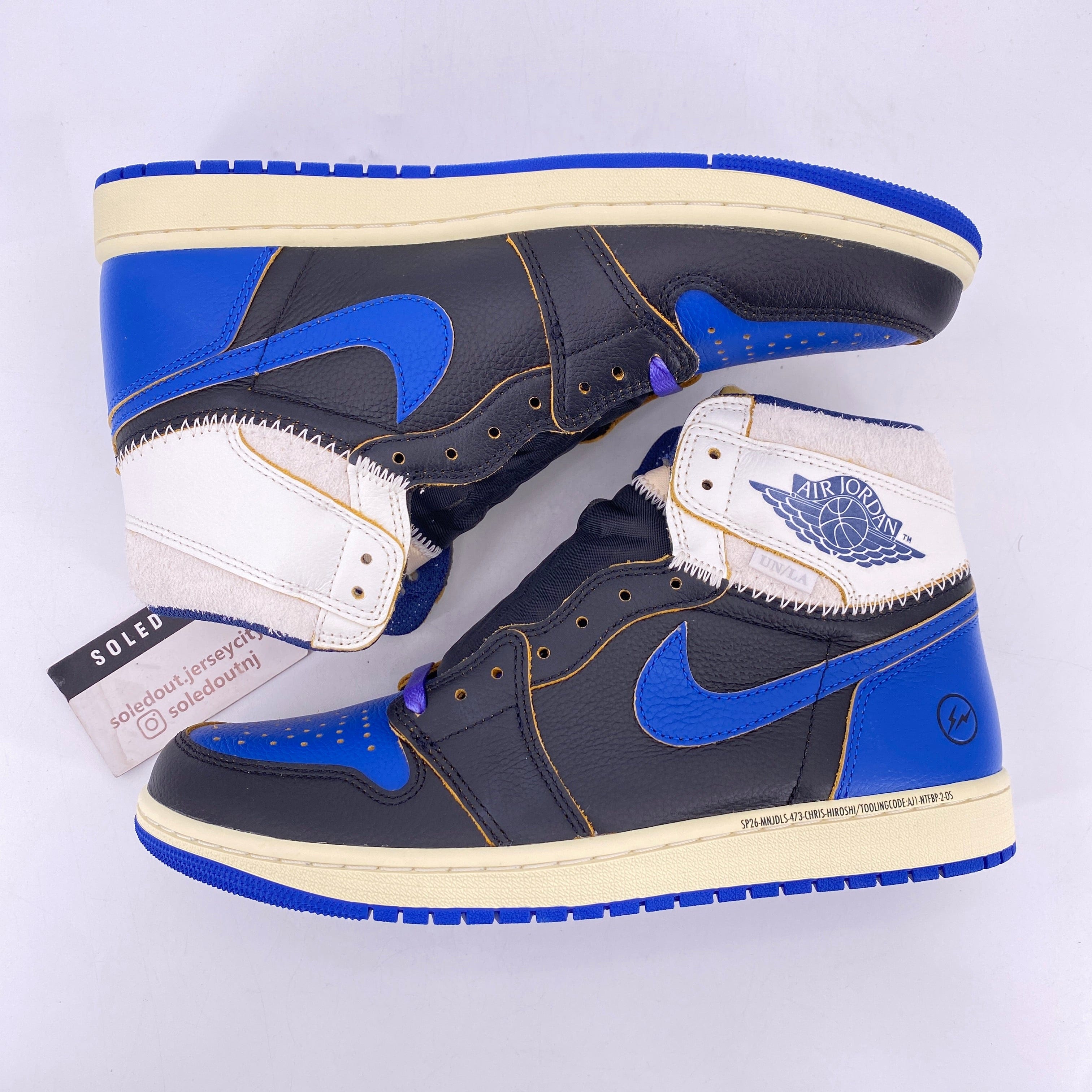 Air Jordan 1 Retro High OG "Union Fragment Sport Royal" 2026 New Size 11