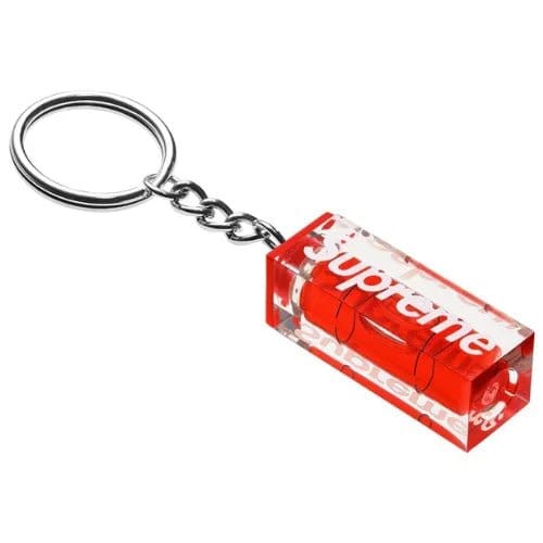 Supreme New York Level Keychain Red