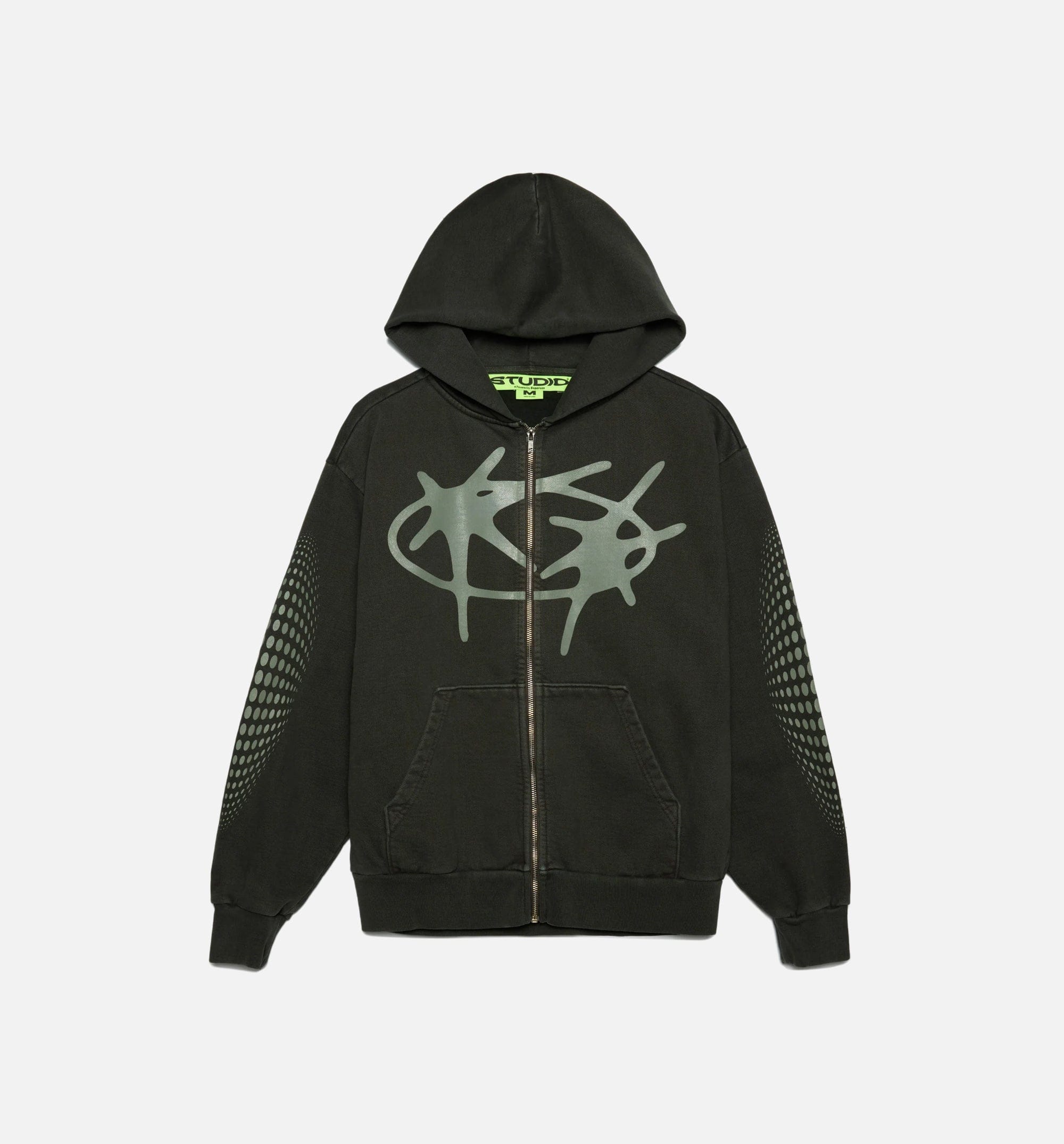 SUPERVISION Studio Star Zip Up Mens Hoodie - Black