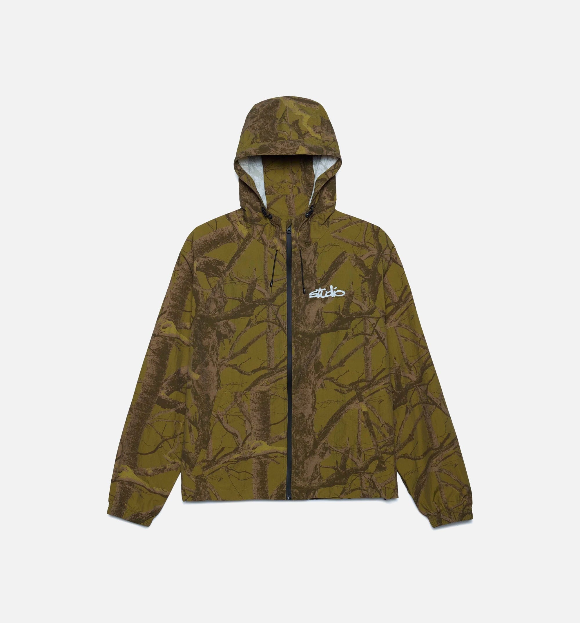 SUPERVISION Studio Camo Windbreaker Mens Jacket - Tree Camo Gold