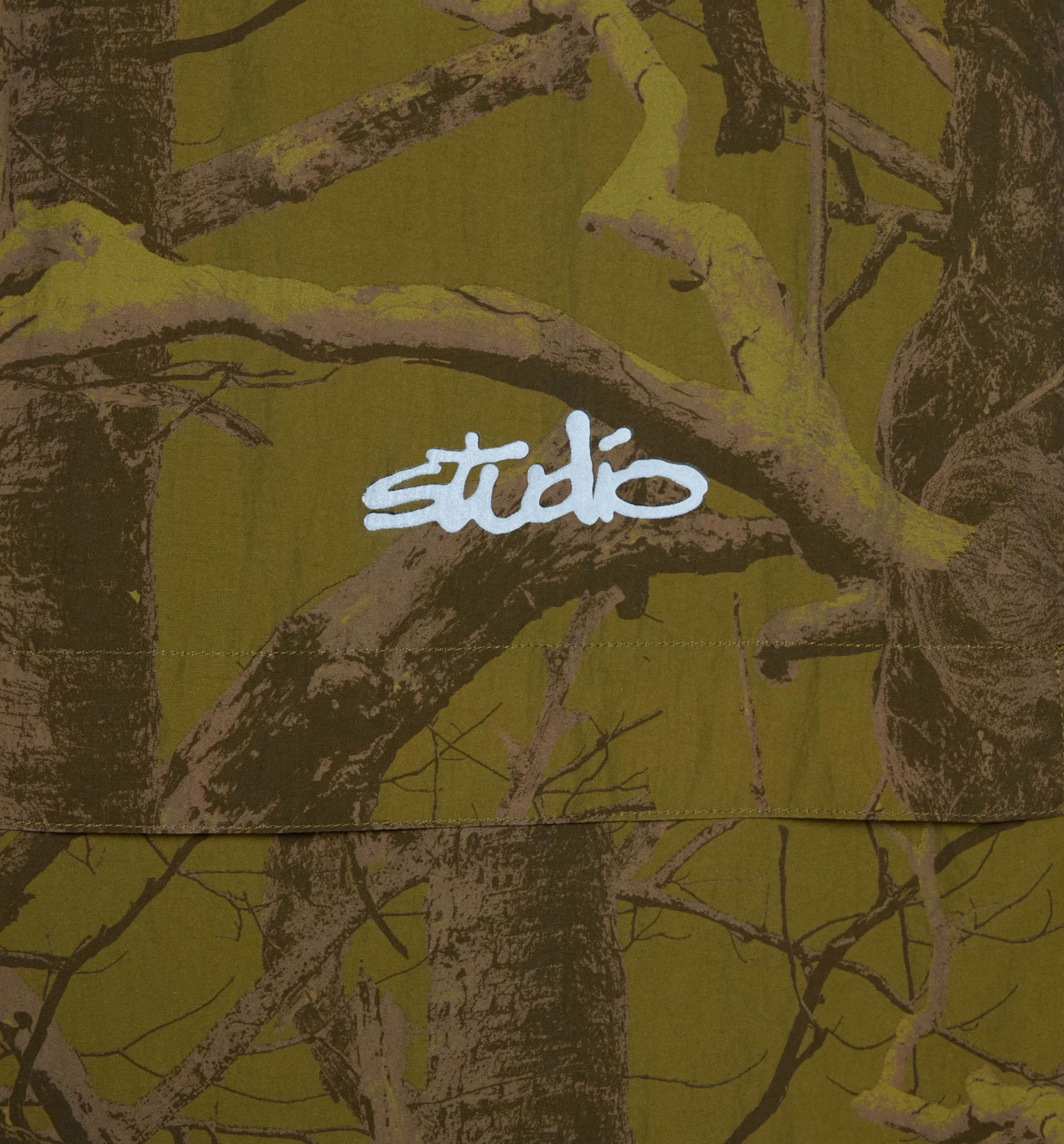 SUPERVISION Studio Camo Windbreaker Mens Jacket - Tree Camo Gold