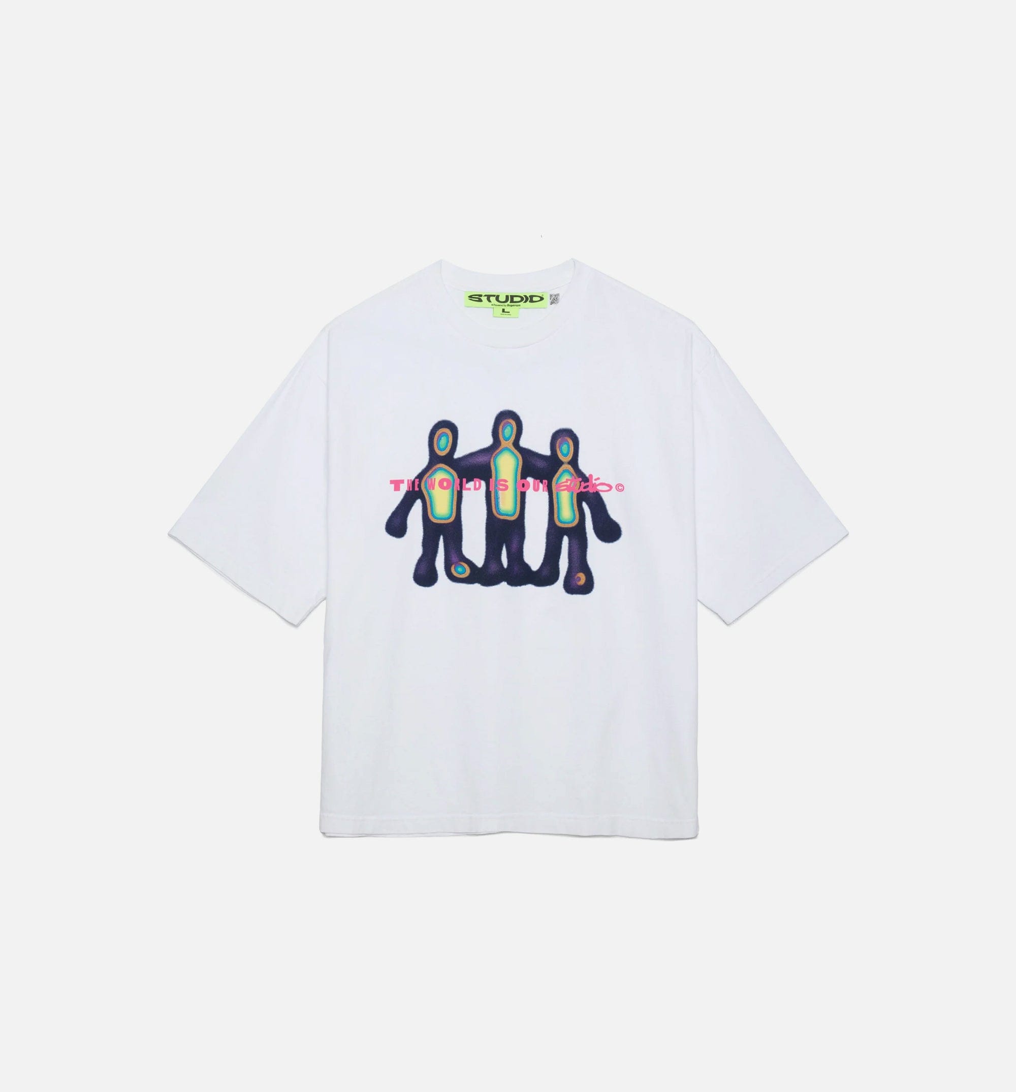 SUPERVISION Studio Together Mens Short Sleeve Shirt - White