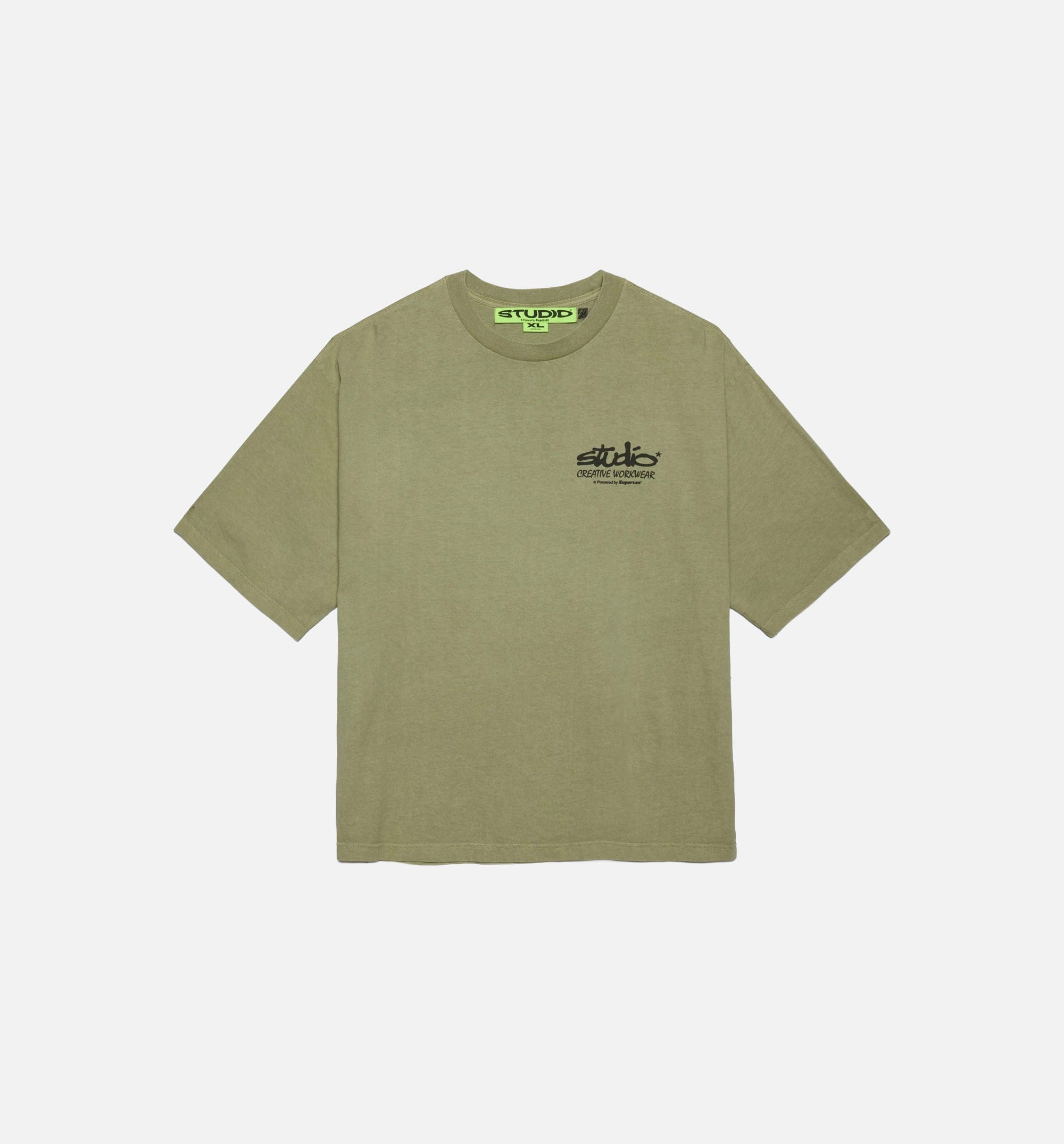 SUPERVISION Studio CWW Logo Mens Short Sleeve Shirt - Green