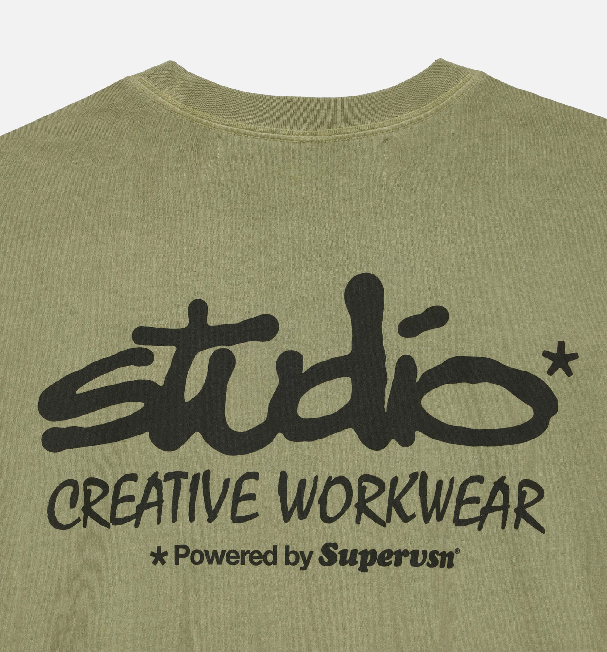 SUPERVISION Studio CWW Logo Mens Short Sleeve Shirt - Green