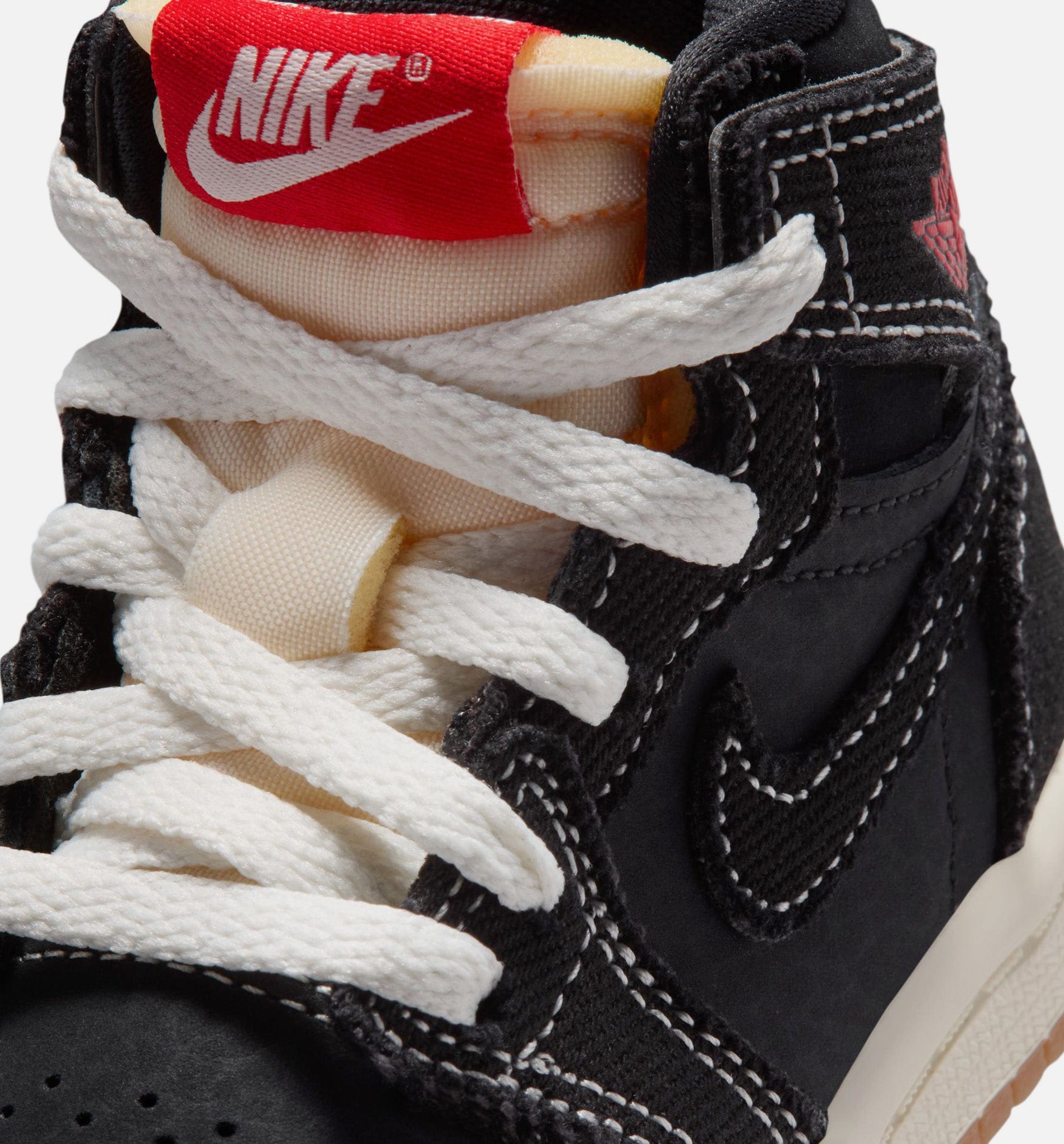 Air Jordan 1 Retro High OG Flight Club Infant Toddler Lifestyle Shoe - Black/Sail/Gum Medium Brown/University Red