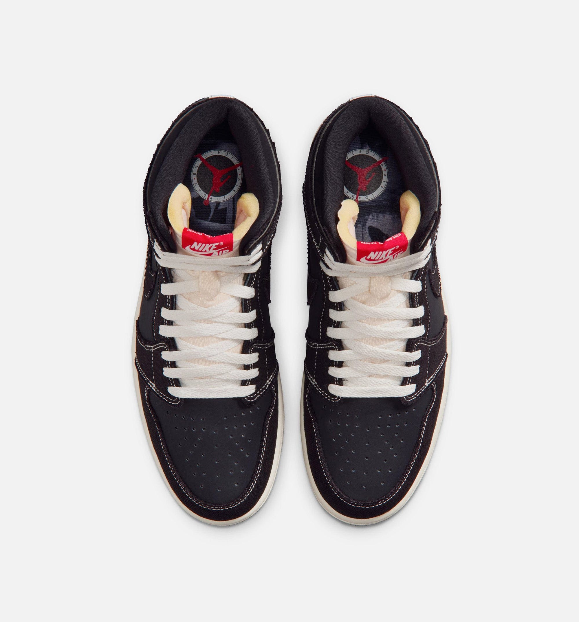 Air Jordan 1 Retro High OG Flight Club Mens Lifestyle Shoe - Black/University Red/Sail/Gum Medium Brown