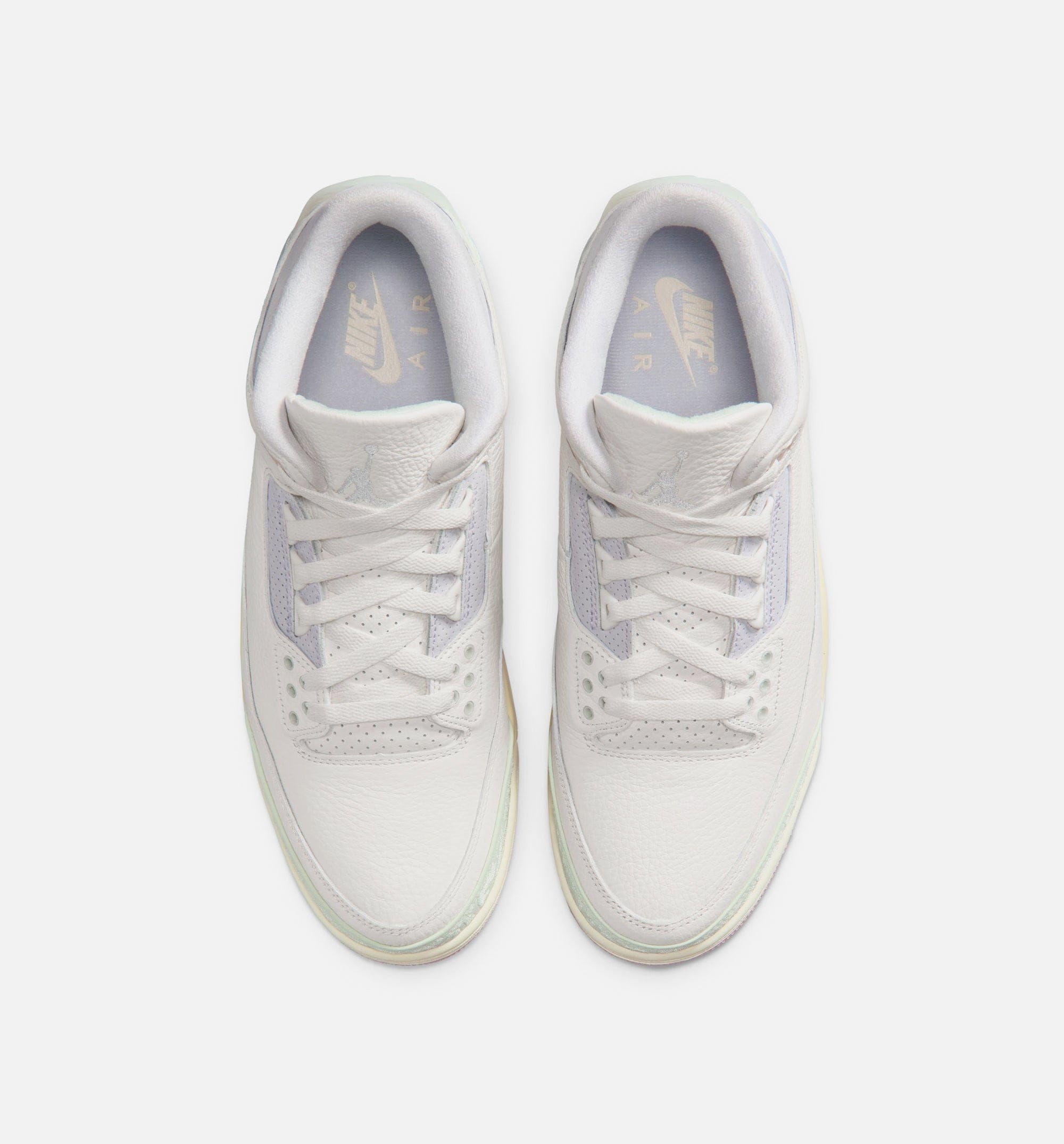 Air Jordan 3 Retro Sail And Jade Aura Mens Lifestyle Shoe - Sail/Jade Aura/Aura/Iced Carmine