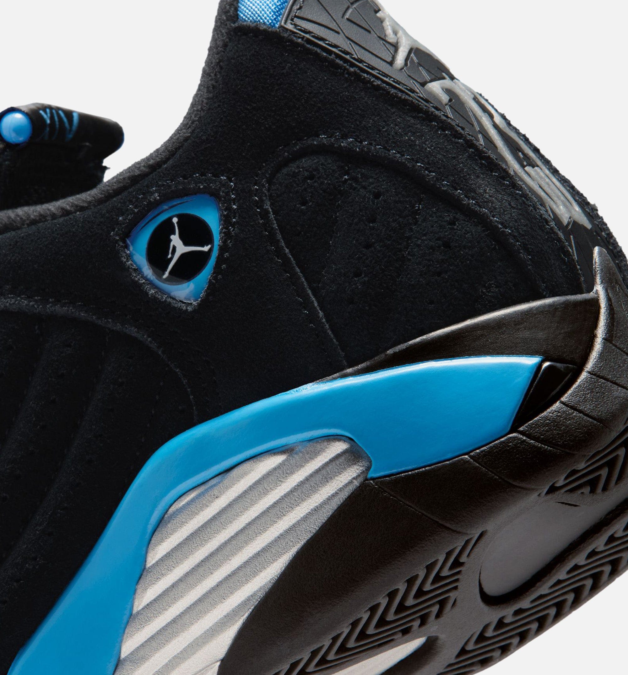Air Jordan 14 Retro Black University Blue Grade School Lifestyle Shoe - Black/White/University Blue