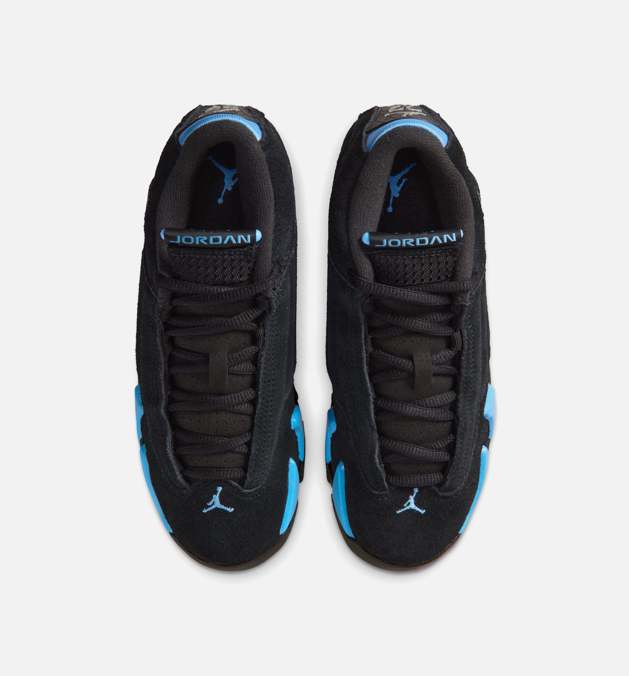 Air Jordan 14 Retro Black University Blue Grade School Lifestyle Shoe - Black/White/University Blue