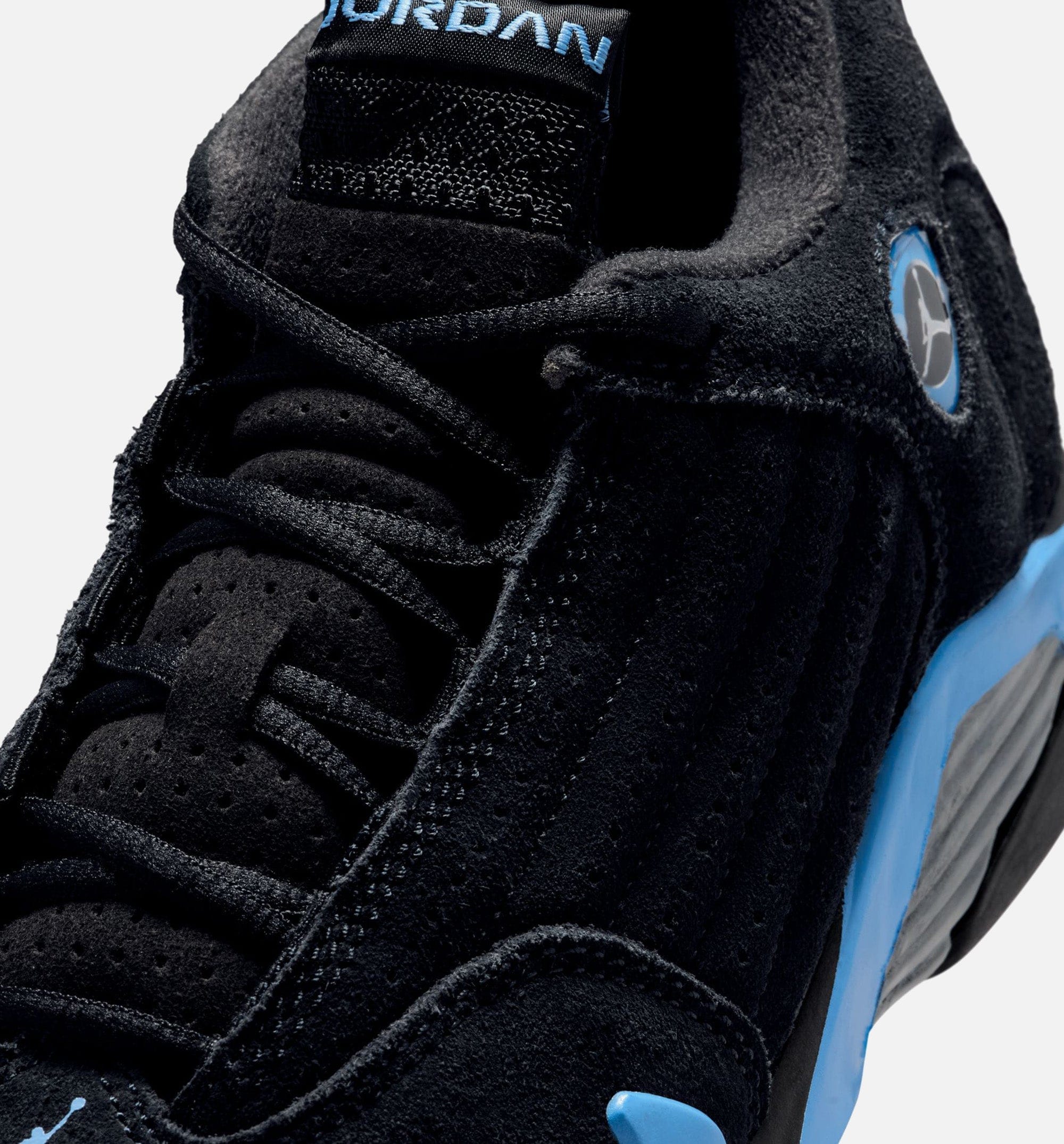 Air Jordan 14 Retro Black University Blue Preschool Lifestyle Shoe - Black/White/University Blue