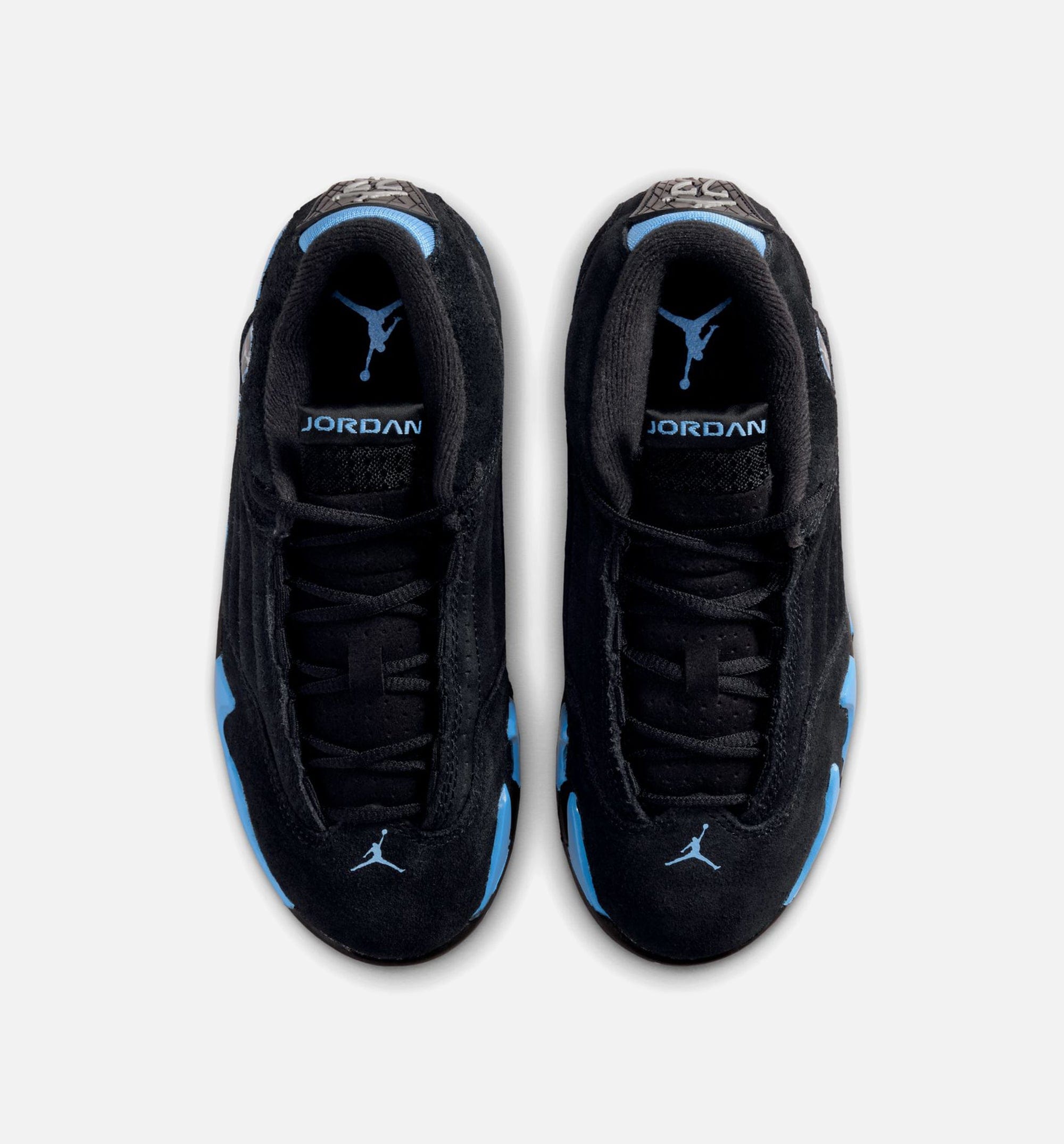 Air Jordan 14 Retro Black University Blue Preschool Lifestyle Shoe - Black/White/University Blue