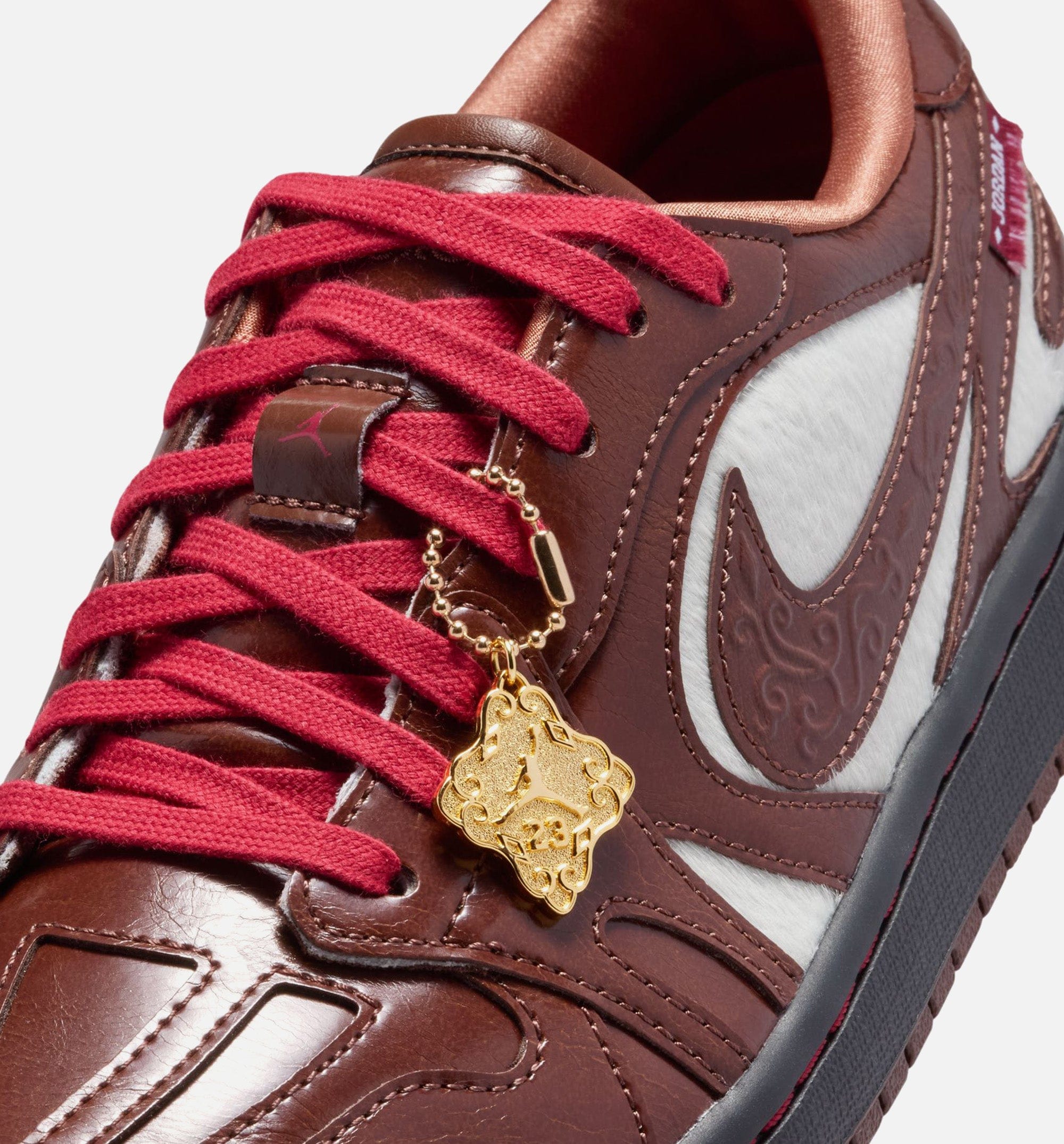 Air Jordan 1 Low Lunar New Year Womens Lifestyle Shoe - Light Chocolate/Light Chocolate/Black