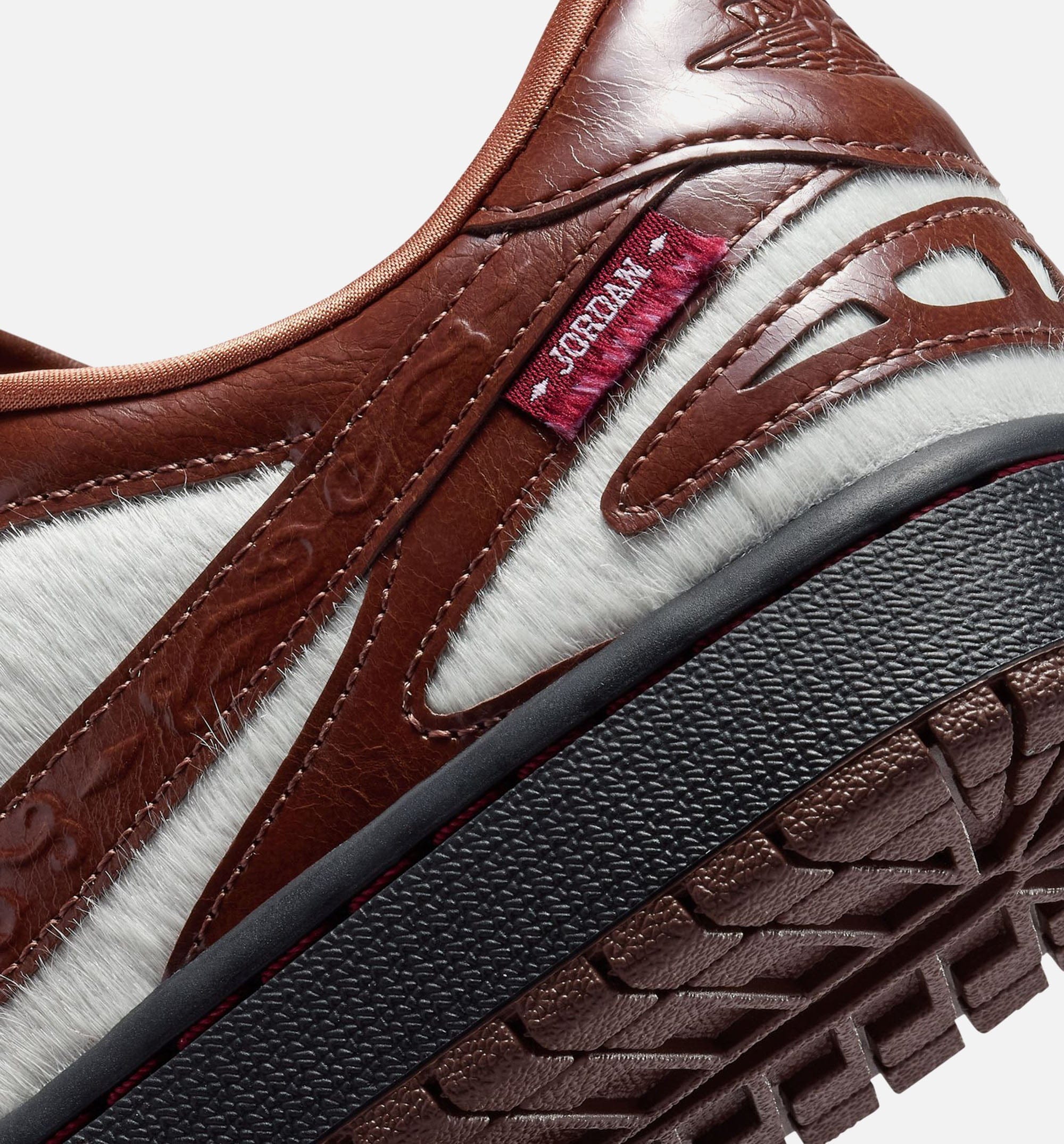 Air Jordan 1 Low Lunar New Year Womens Lifestyle Shoe - Light Chocolate/Light Chocolate/Black