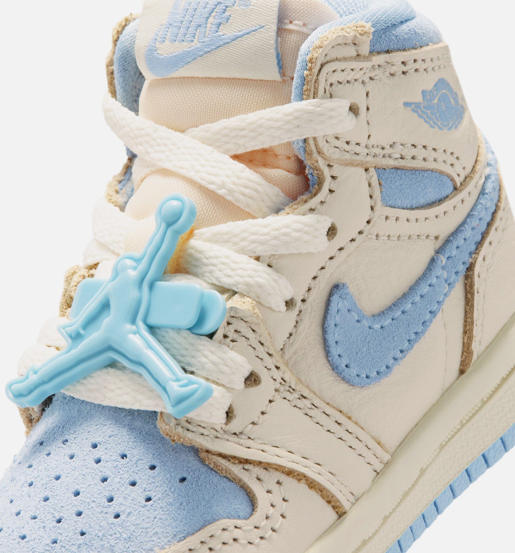 Air Jordan 1 Retro High OG Psychic Blue Infant Toddler Lifestyle Shoe - Pale Ivory/Psychic Blue/Coconut Milk