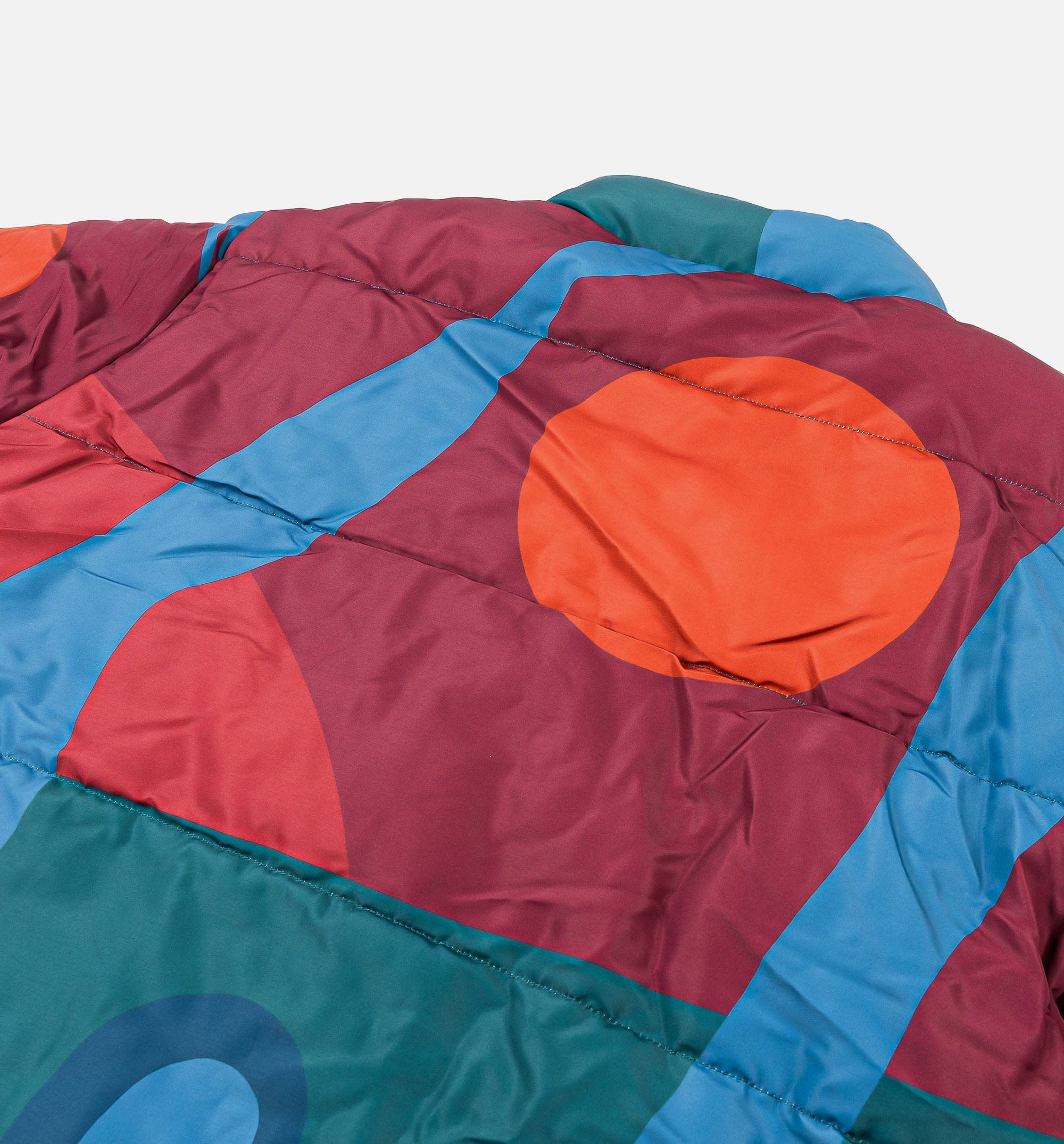 parra Protect The Sun Reversible Puffer Mens Jacket - Purple/Blue