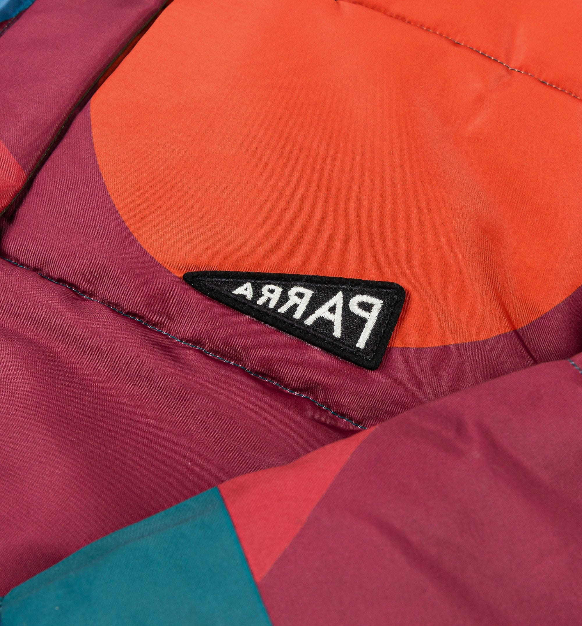 parra Protect The Sun Reversible Puffer Mens Jacket - Purple/Blue