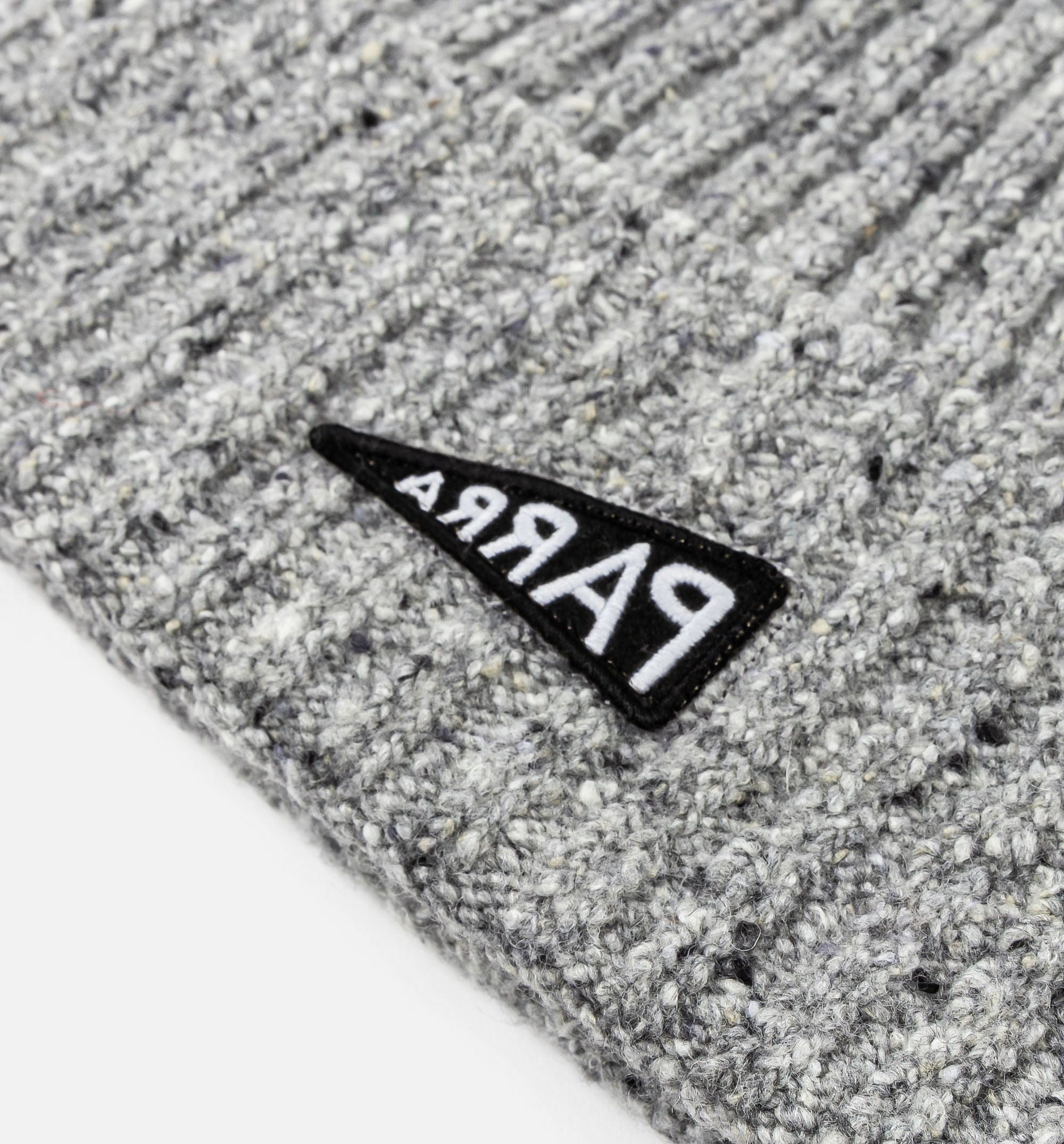 parra Reversed Flag Beanie Mens Hat - Grey