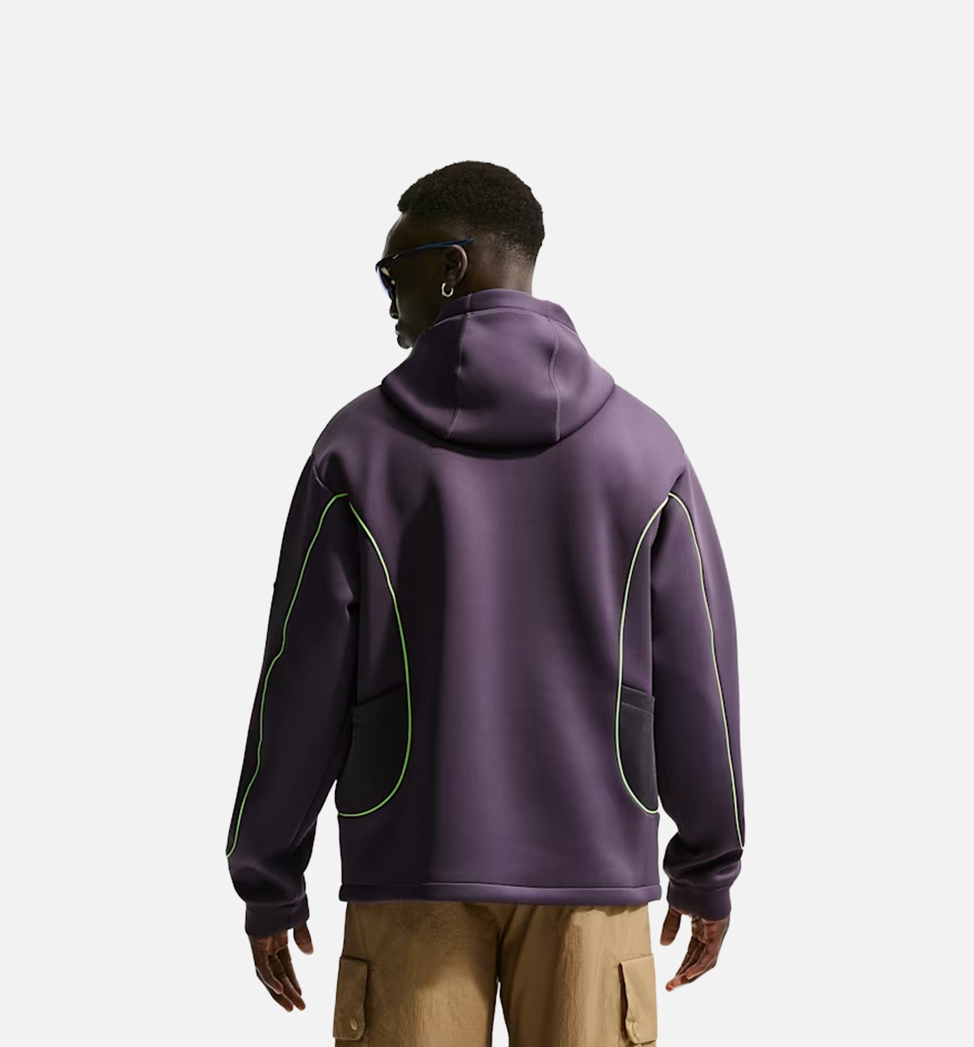 Nike Project F.R.O.G. Bubble Mesh Pullover Mens Hoodie - Dark Raisin/Brilliant Blue/Voltage Green/Vivid Purple