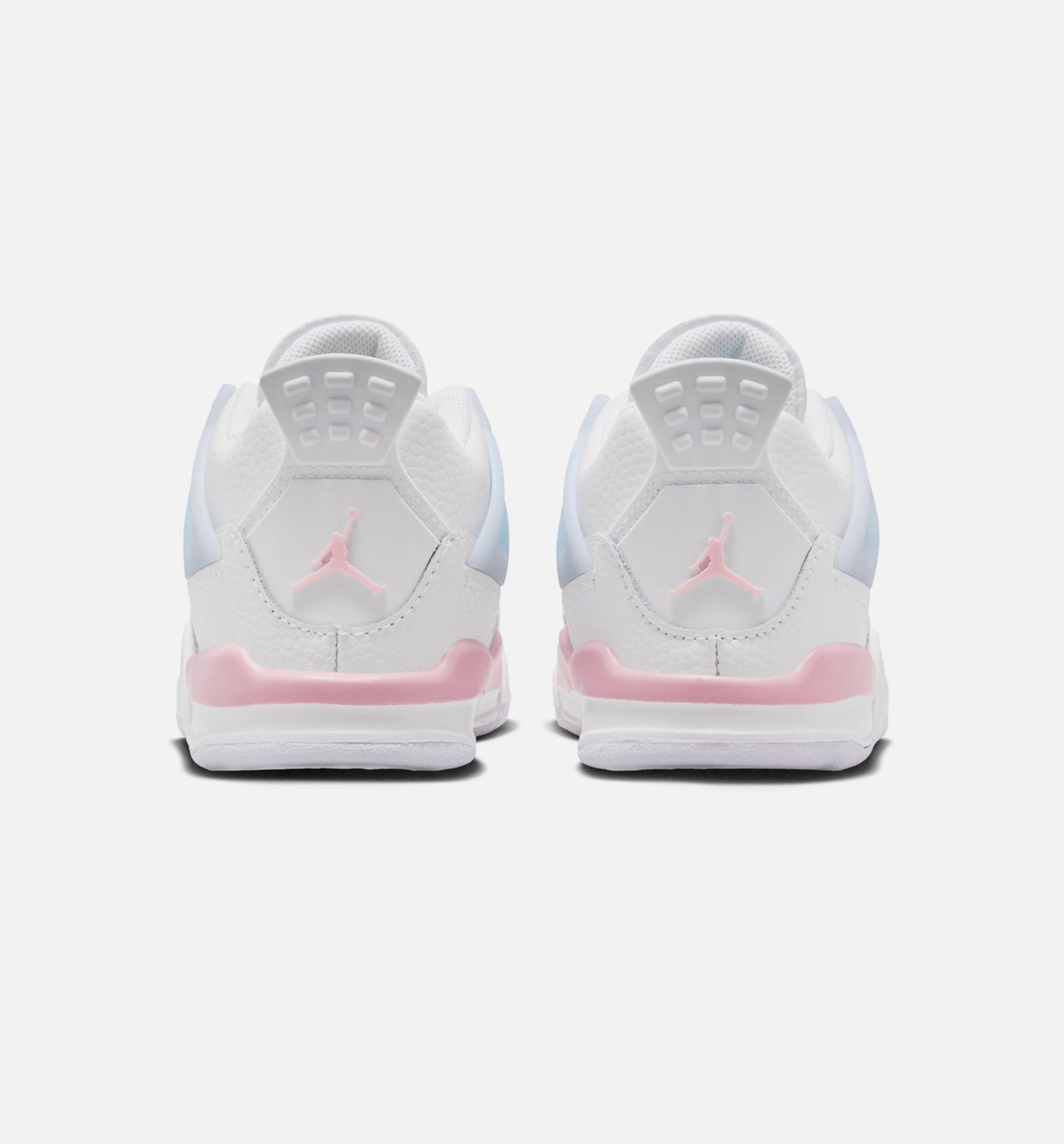 Air Jordan 4 Retro Medium Soft Pink Infant Toddler Lifestyle Shoe - White/Medium Soft Pink/Half Blue/Vapor