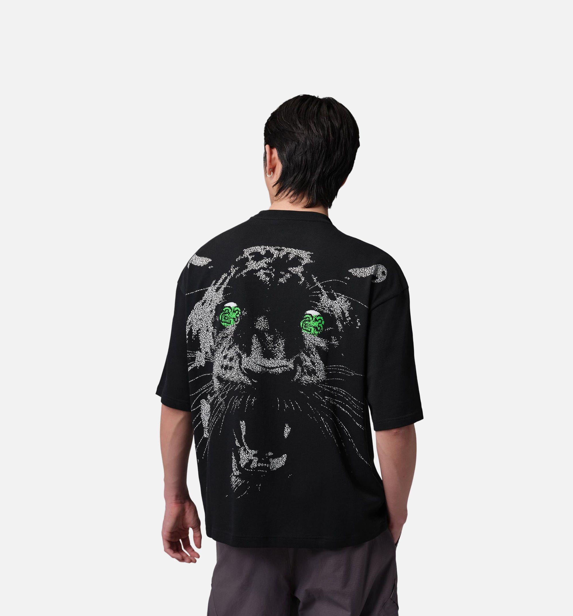 Air Jordan Oversized Mens Short Sleeve Shirt - Black/White/White