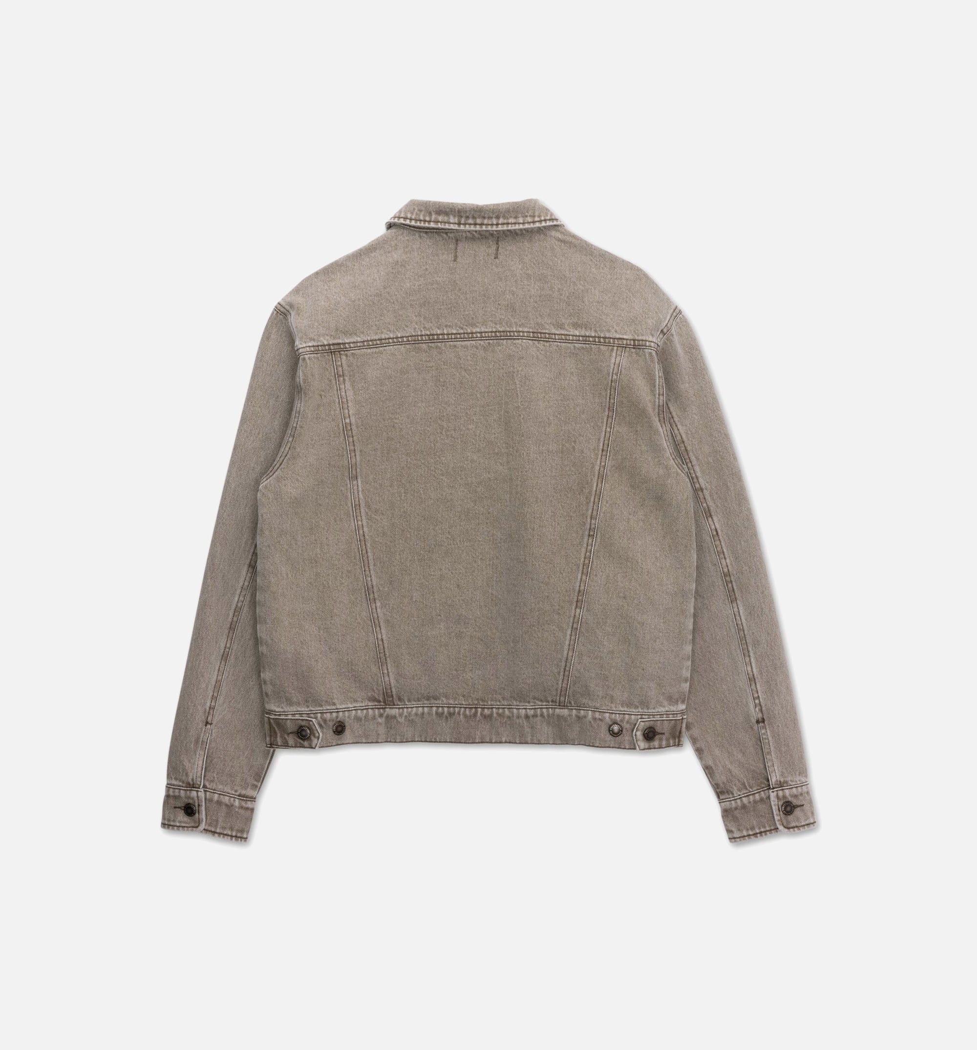HONOR Washed Twill Trucker Mens Jacket - Taupe