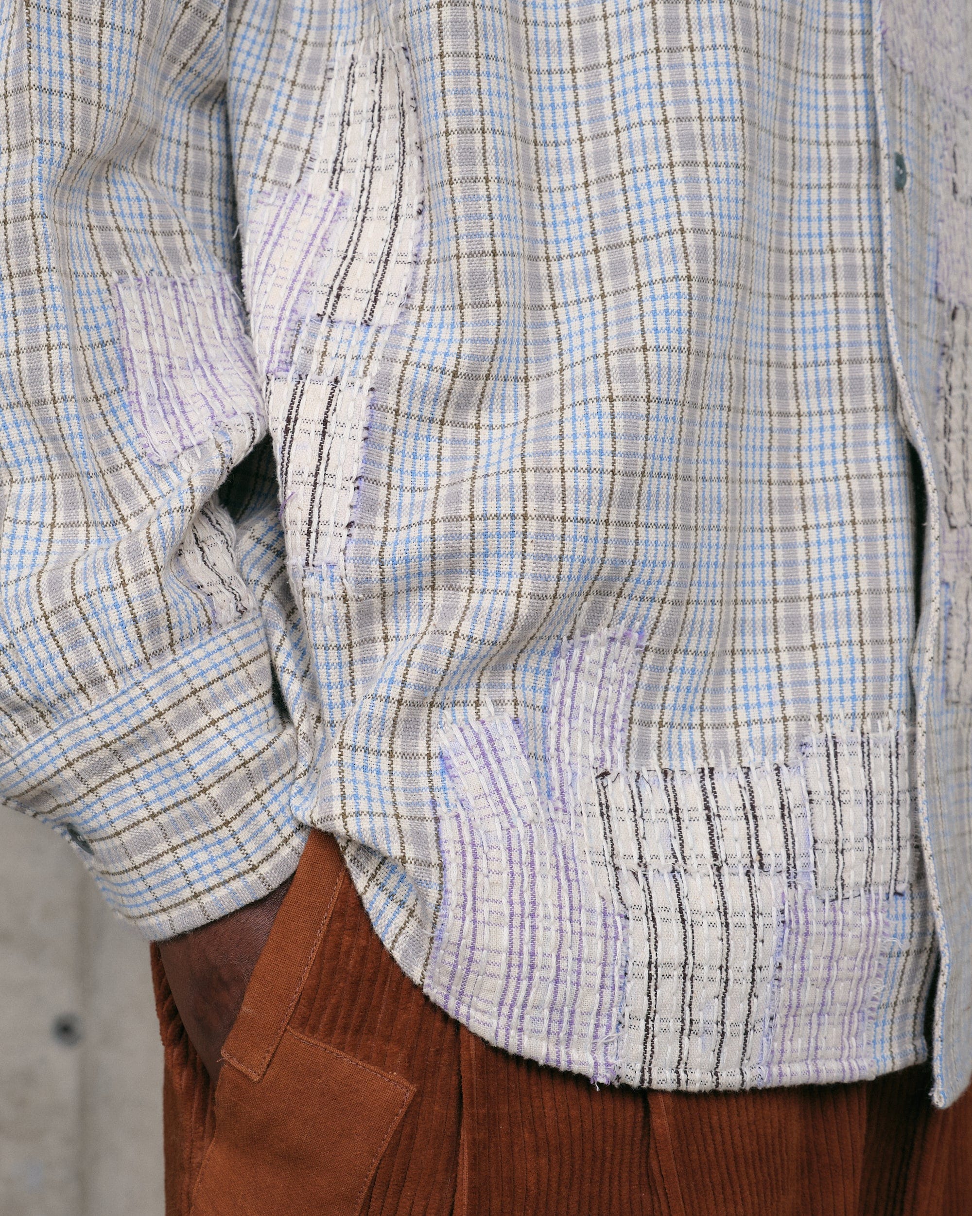 STORY mfg. Plane Shirt - Scrap Patchwork