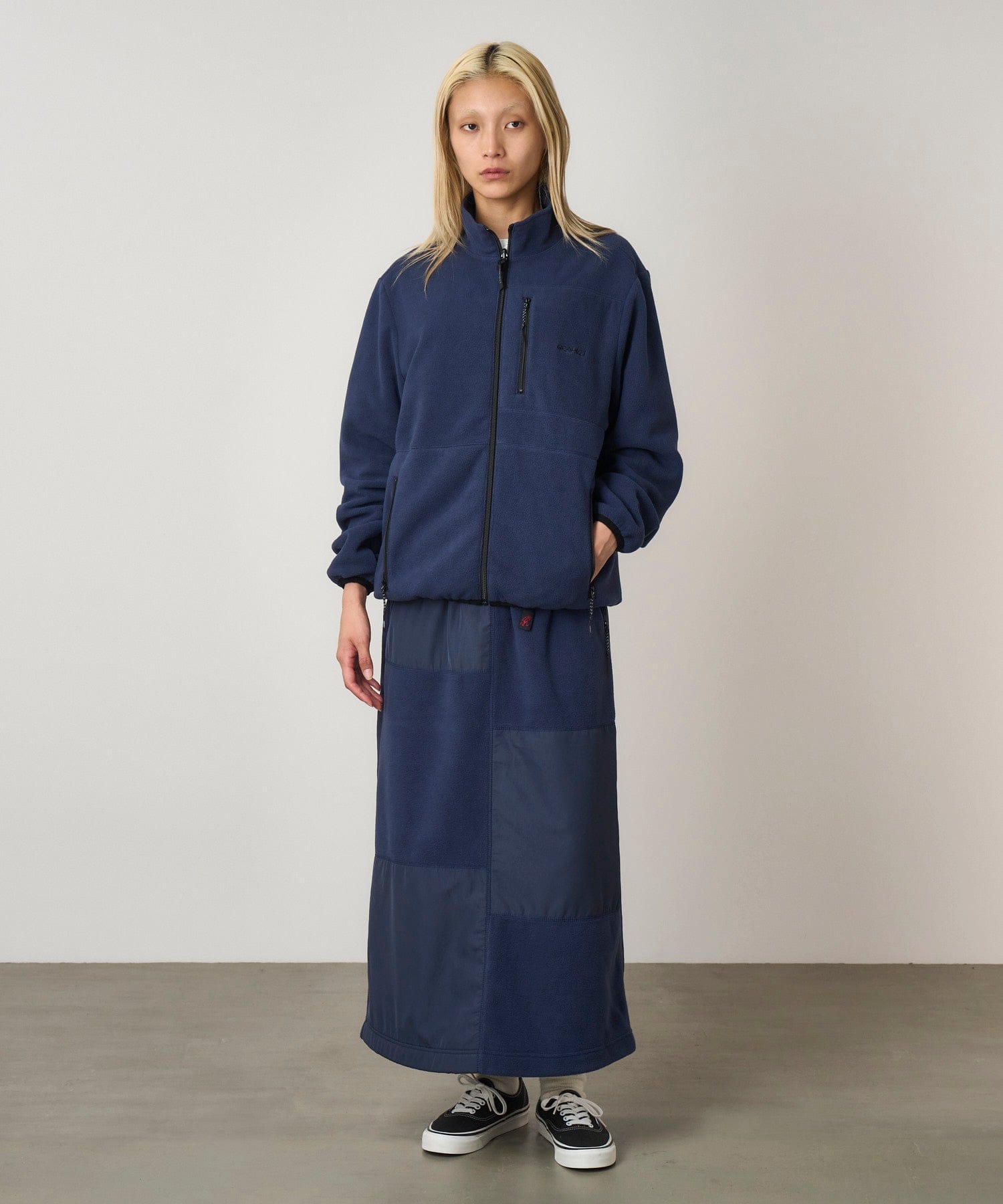 Gramicci Thermal Fleece Patch Skirt - Navy