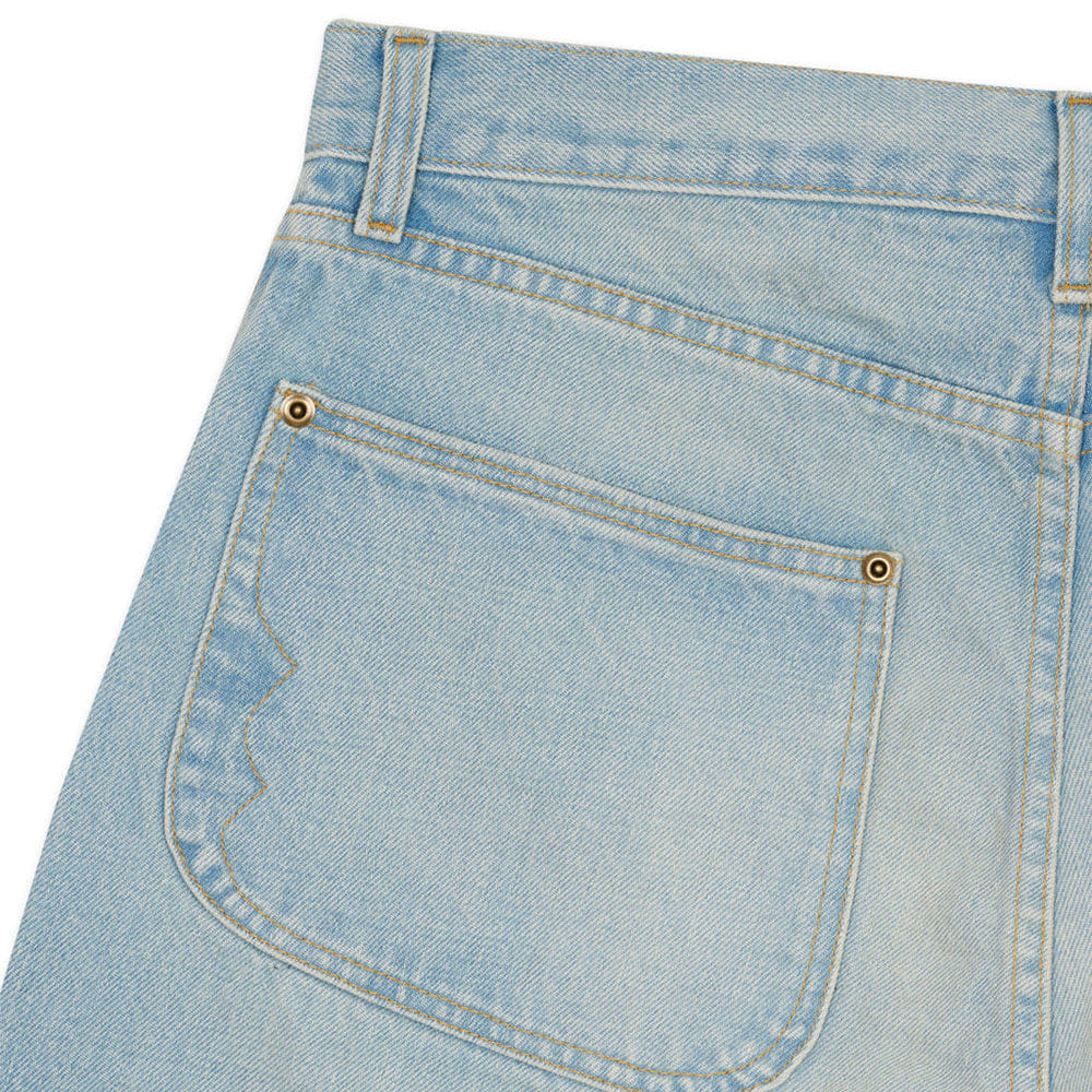 Brain Dead Type 00 15OZ Selvedge Denim Pant - Light Washed Indigo