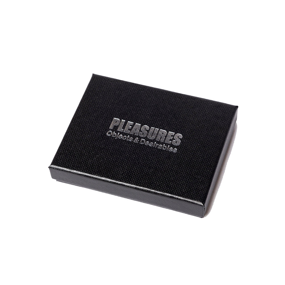 Pleasures Leather Card Holder W/ Chain - Black