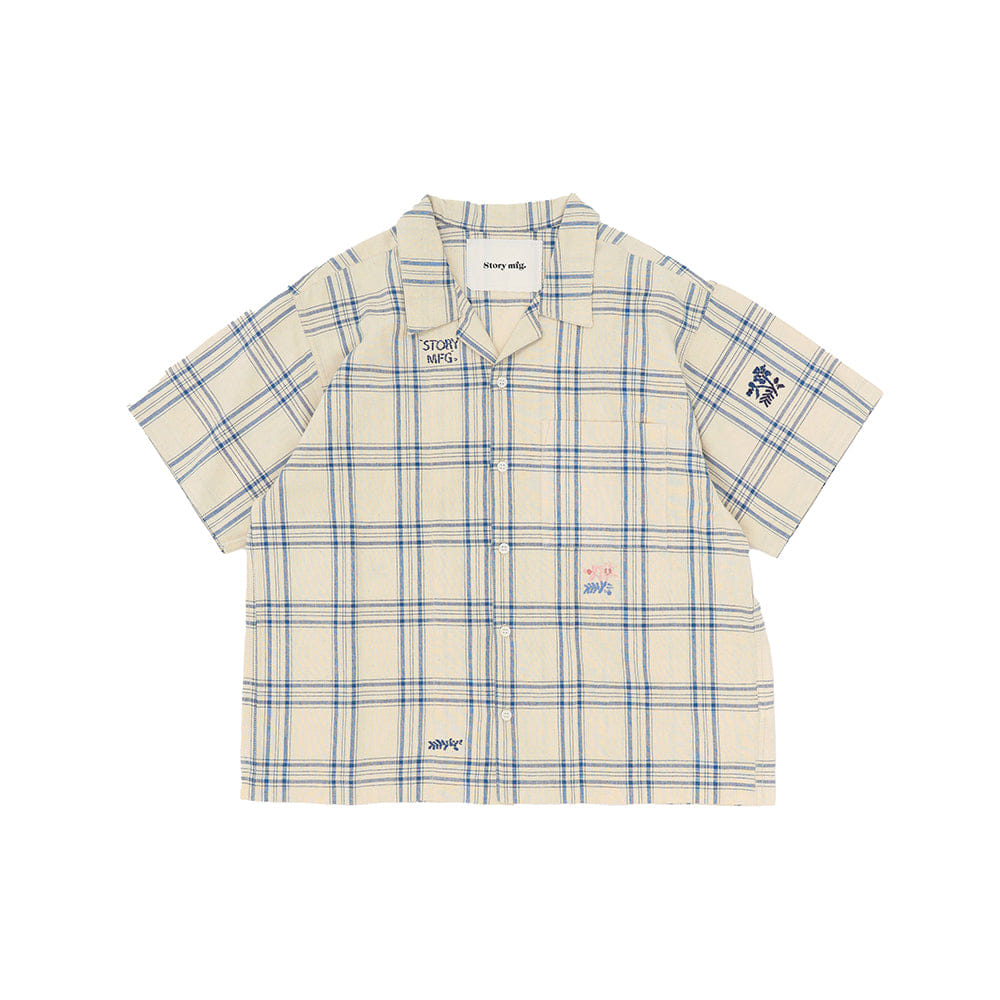 STORY mfg. Greetings Shirt SS - French Gingham Interrupted