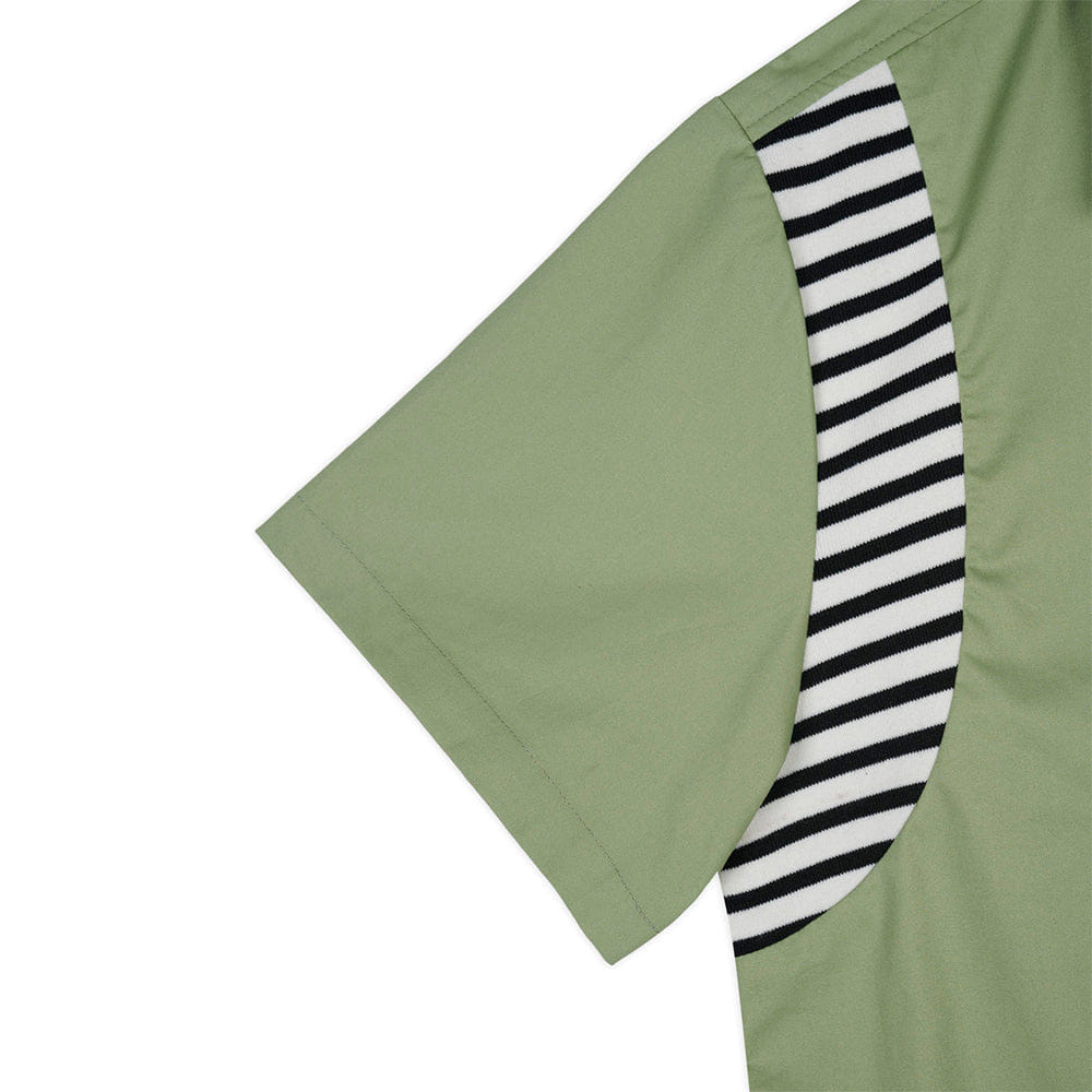 Brain Dead Cobra Flocked Bowling Shirt - Sprout