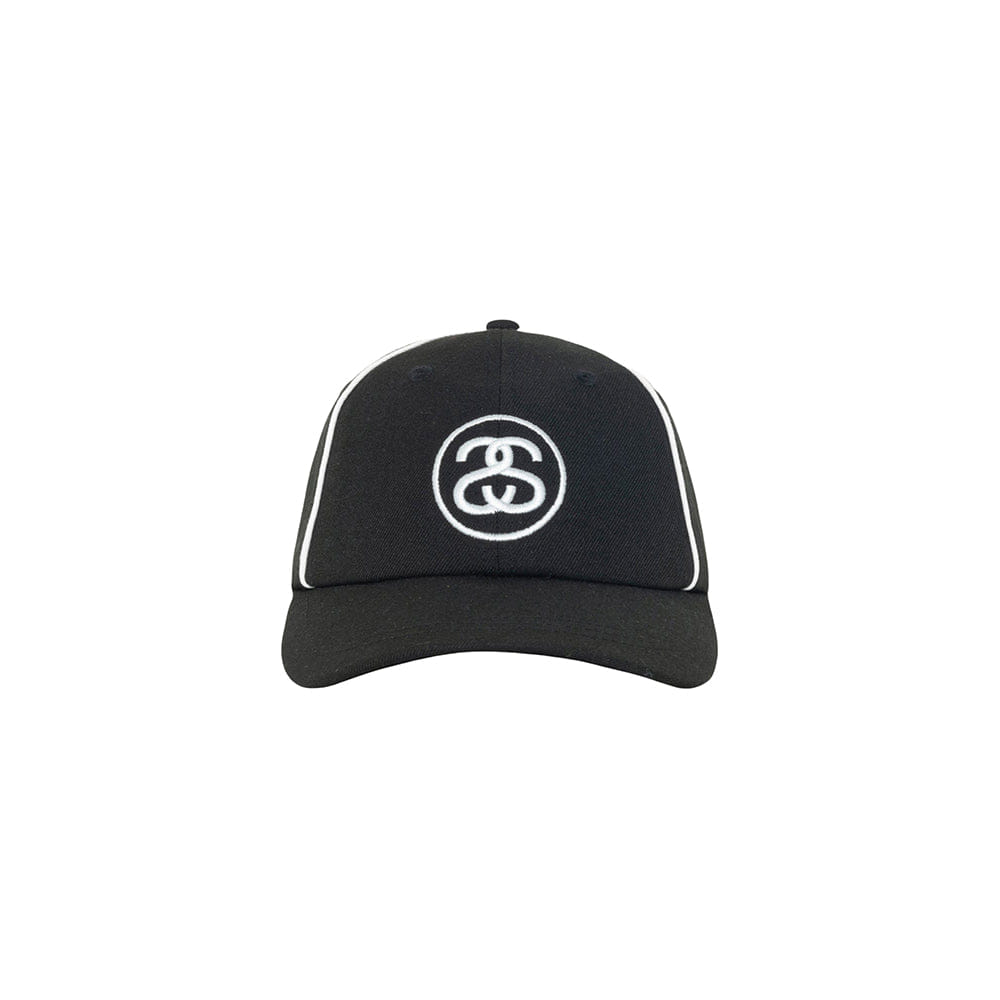 Stüssy Low Profile Contrast Piping Snapback - Black