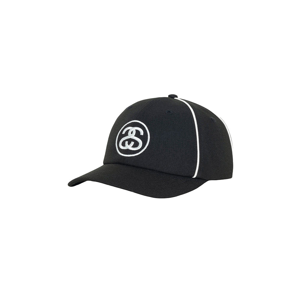 Stüssy Low Profile Contrast Piping Snapback - Black