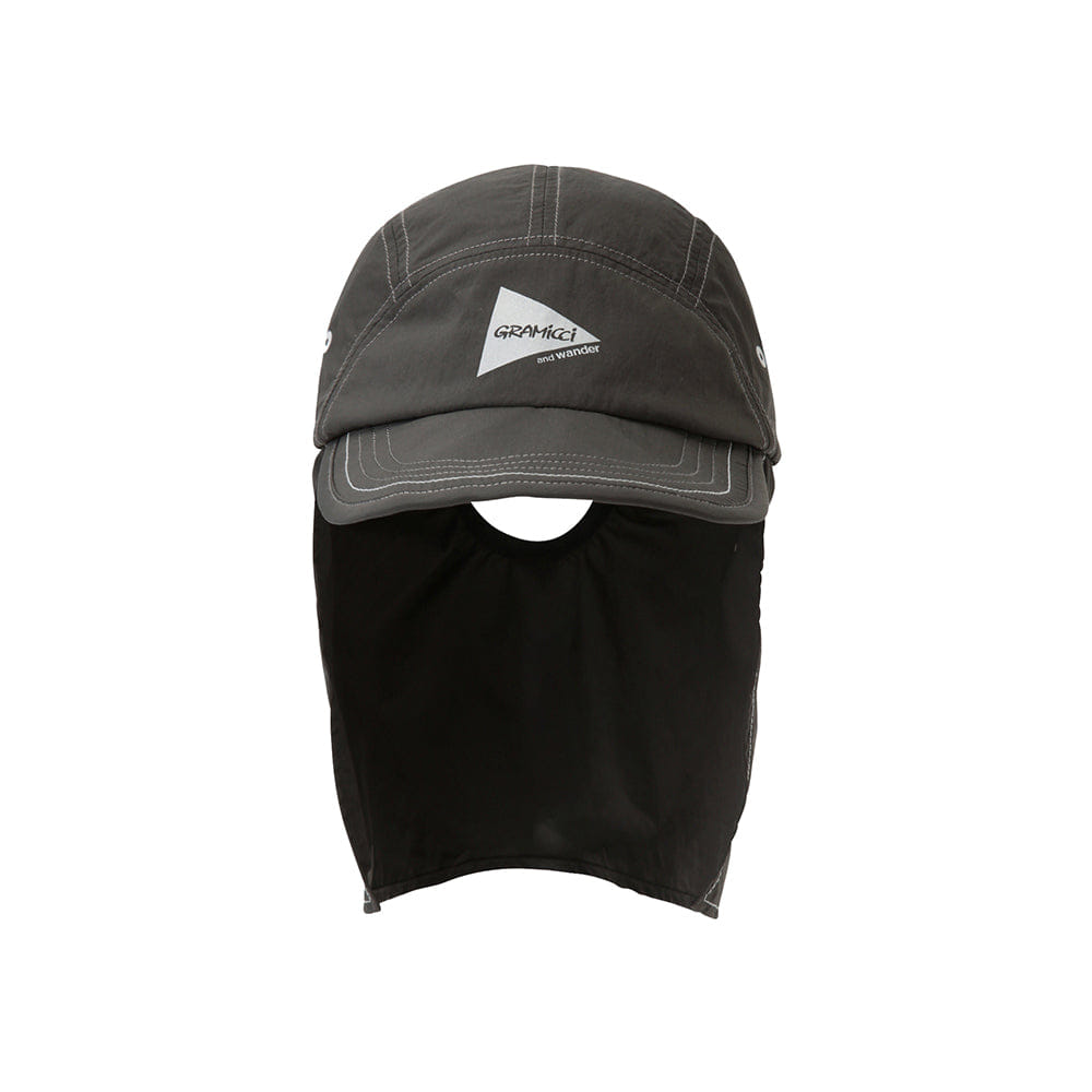 Gramicci x and Wander Nylon Sunshade Cap - Charcoal