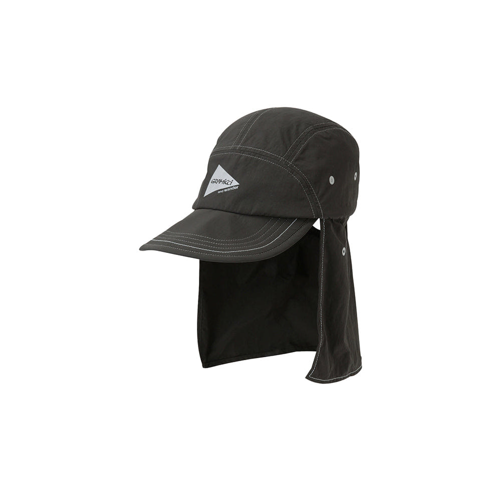 Gramicci x and Wander Nylon Sunshade Cap - Charcoal