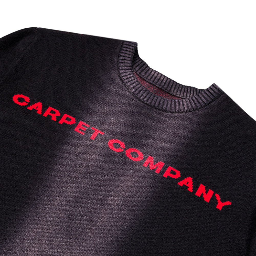Carpet Company Bleached Woven Sweater - Black/Bleach