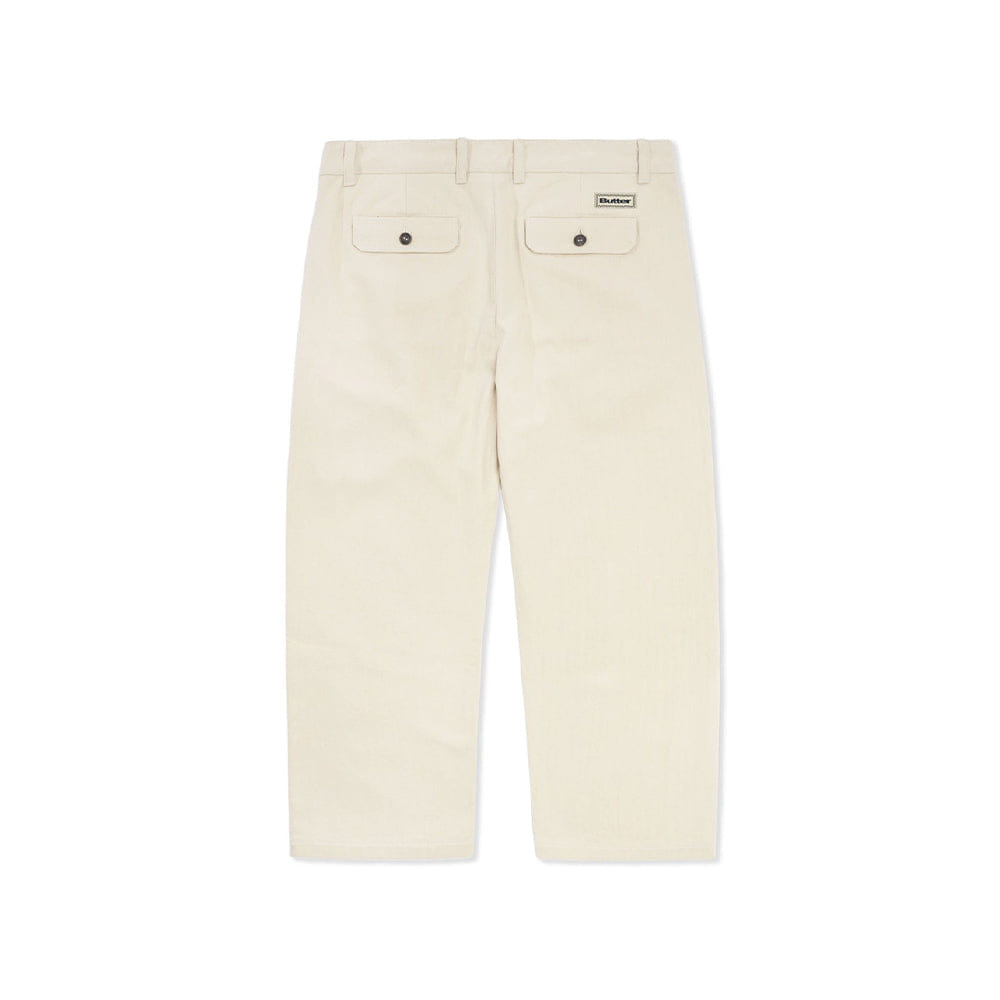 Butter Goods Pleated Trousers - Bone