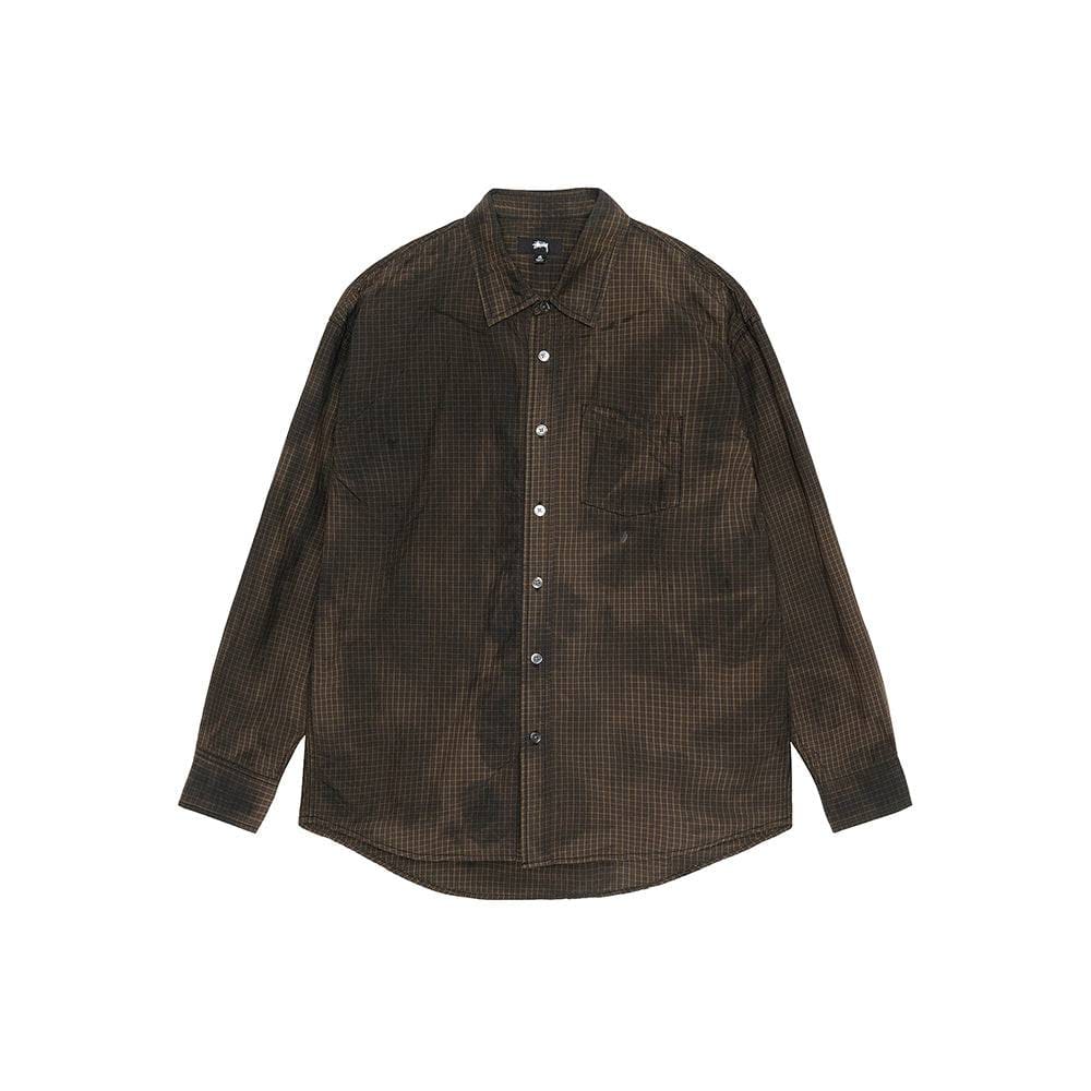 Stüssy Classic LS Shirt Sprayed - Tan