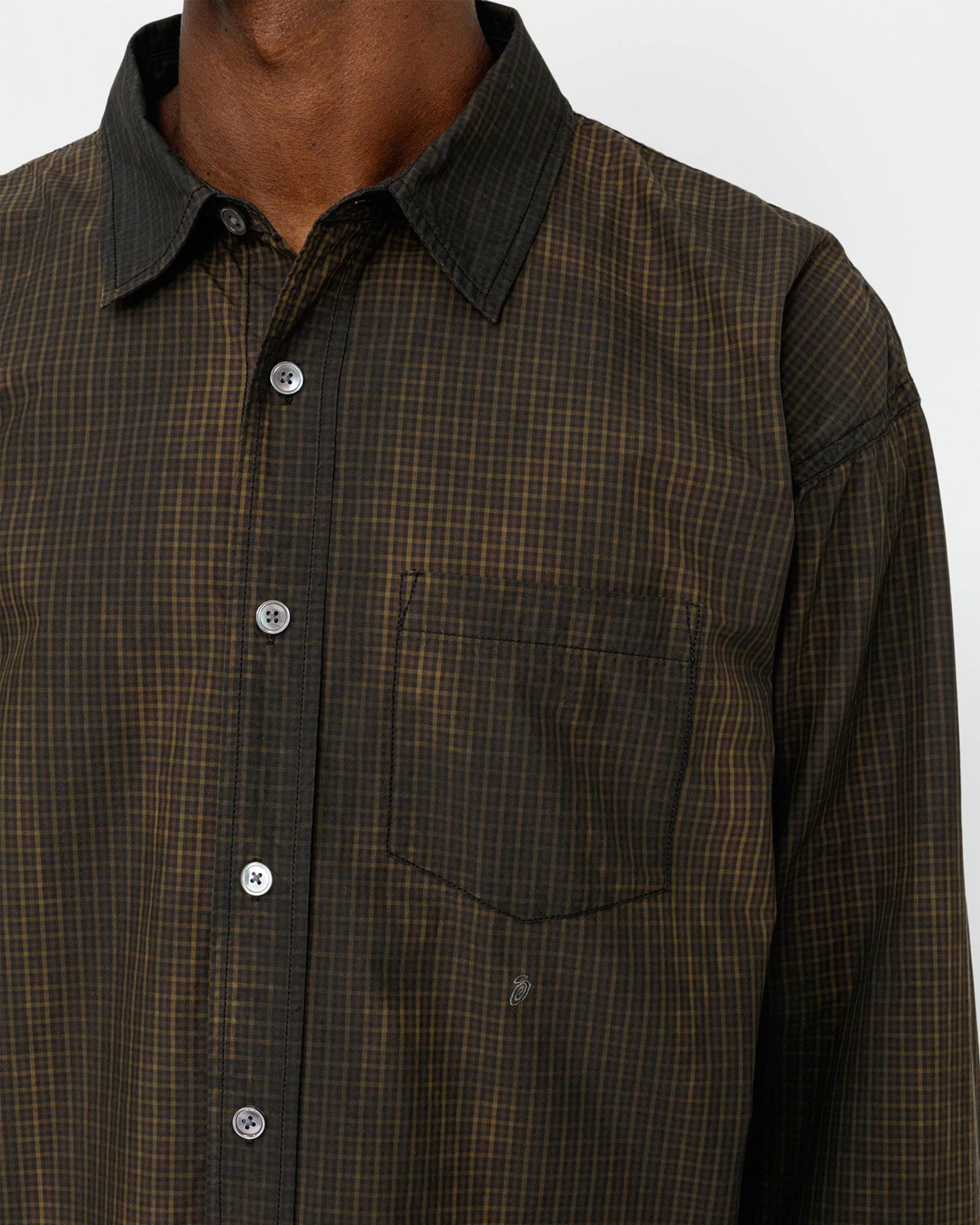 Stüssy Classic LS Shirt Sprayed - Tan