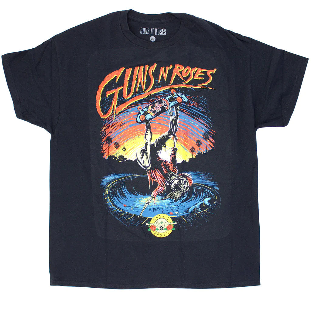 ROCKABILIA GUNS N ROSES Skate Tee T-shirt
