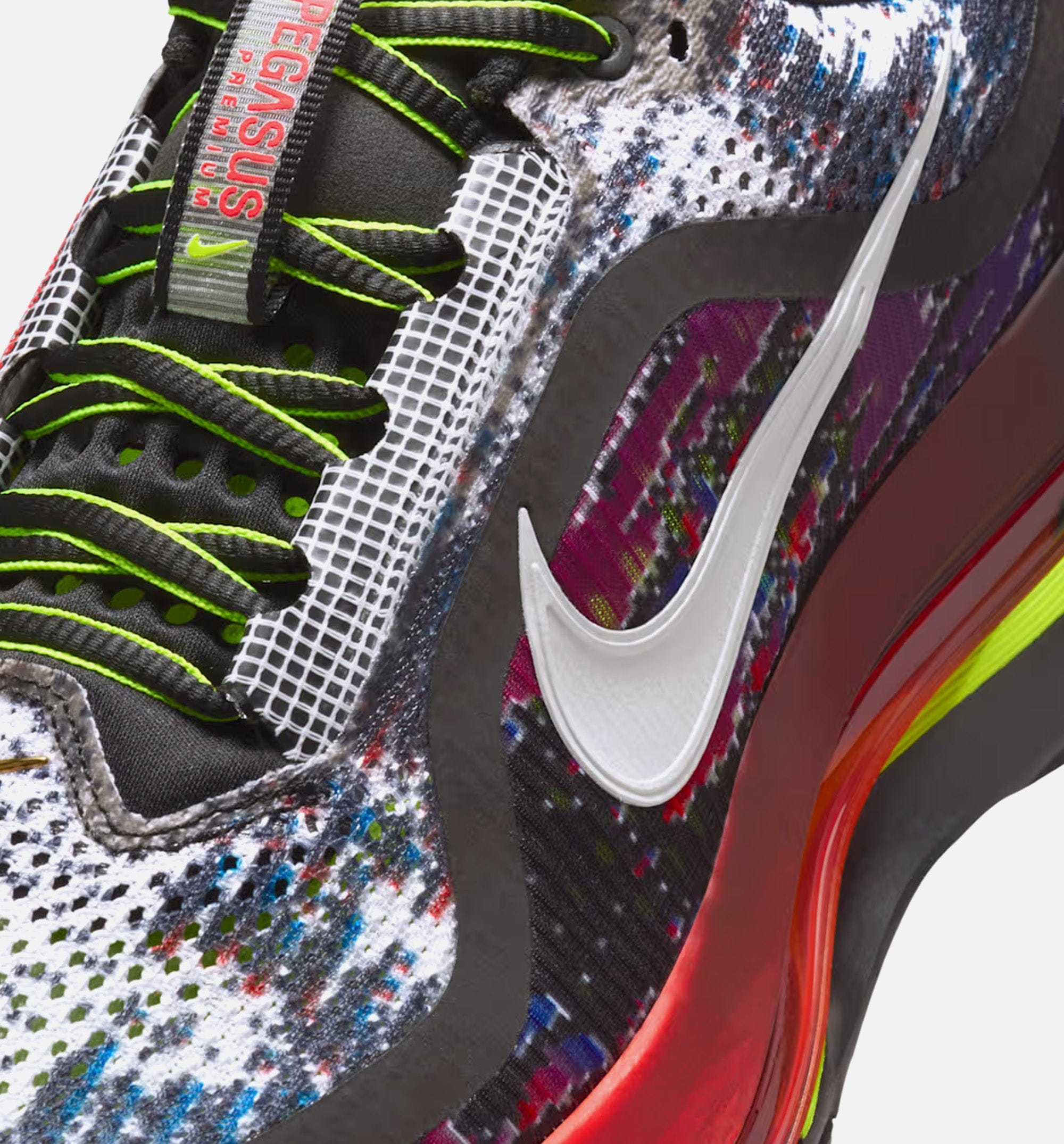 Nike Pegasus Premium Multi Mens Running Shoe - Multi-Color/Volt/Metallic Gold/Metallic Silver