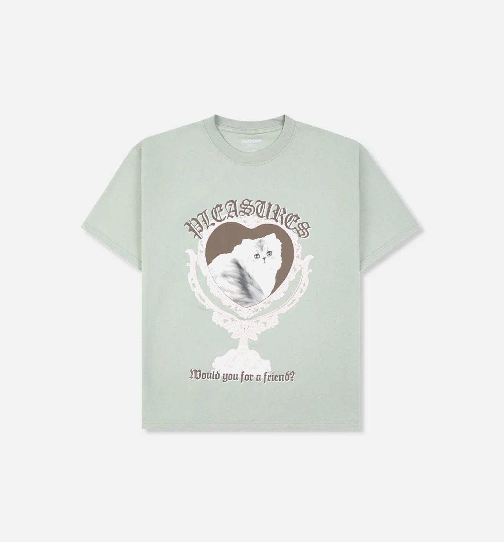 Pleasures Mirror Tee Mens Short Sleeve Shirt - Desert Green