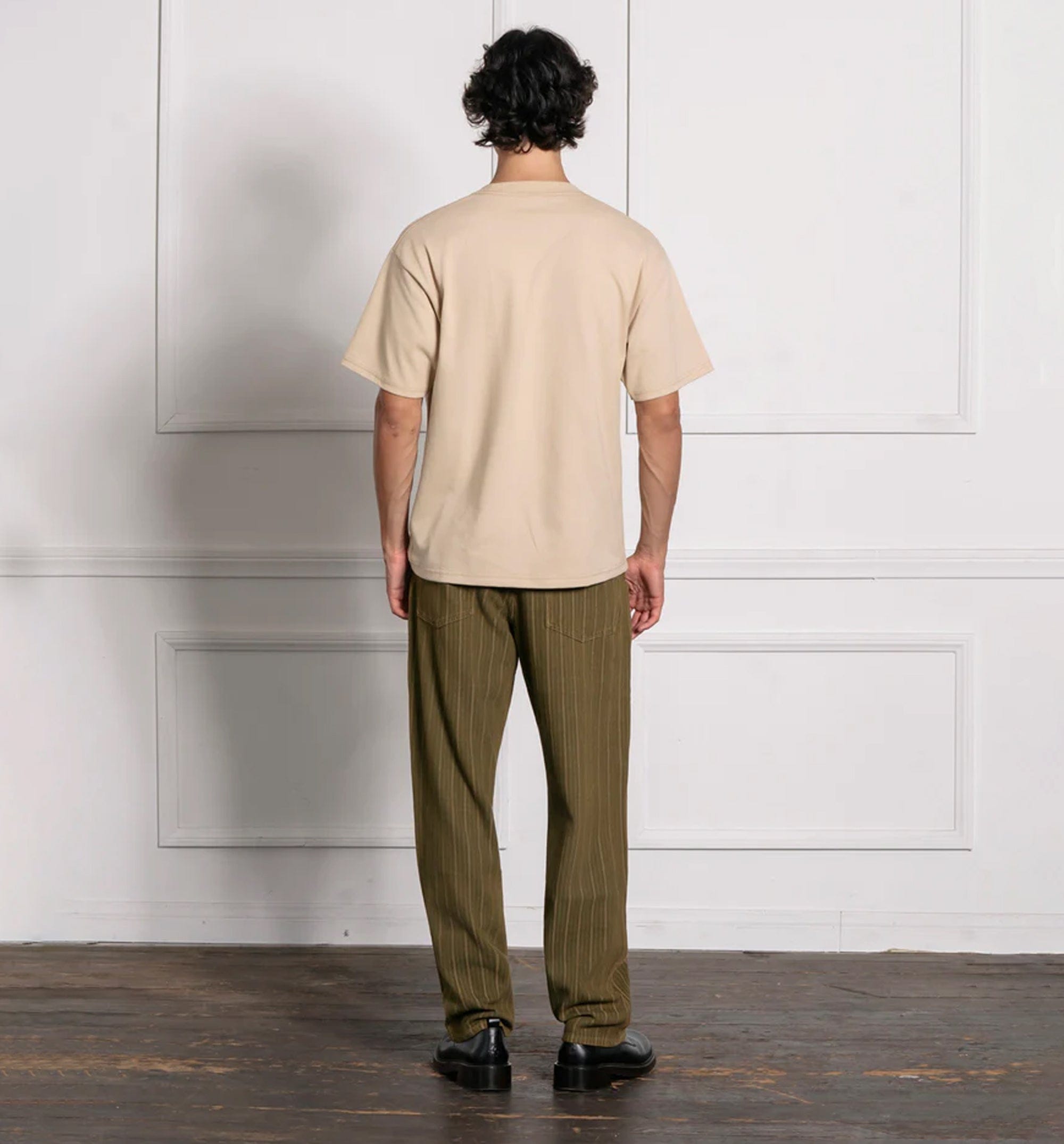 Pleasures Pipe Tee Mens Short Sleeve Shirt - Sand