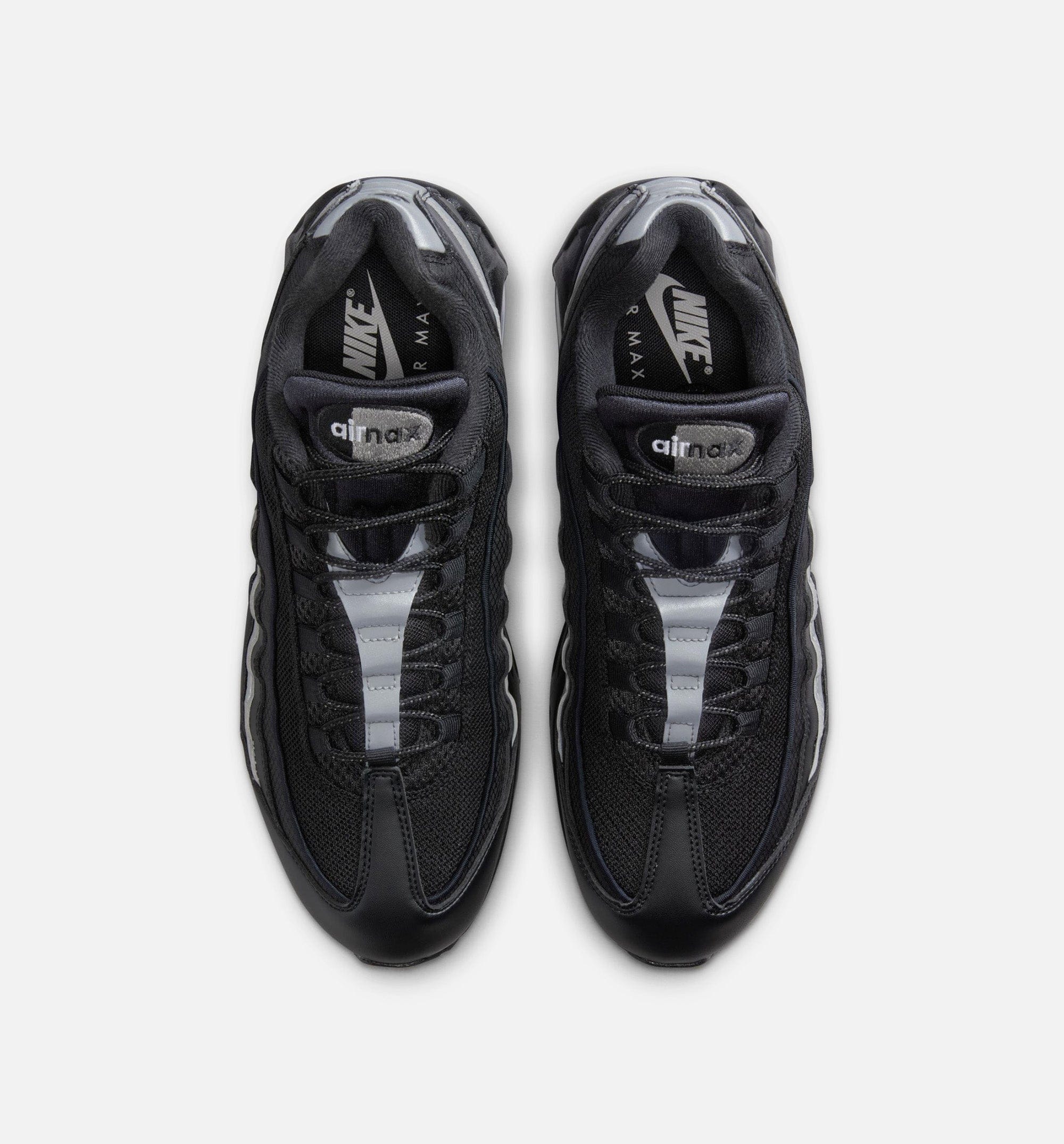 Nike Air Max 95 Big Bubble OG Reflective Accents Mens Lifestyle Shoe - Black/Black/White/Metallic Silver